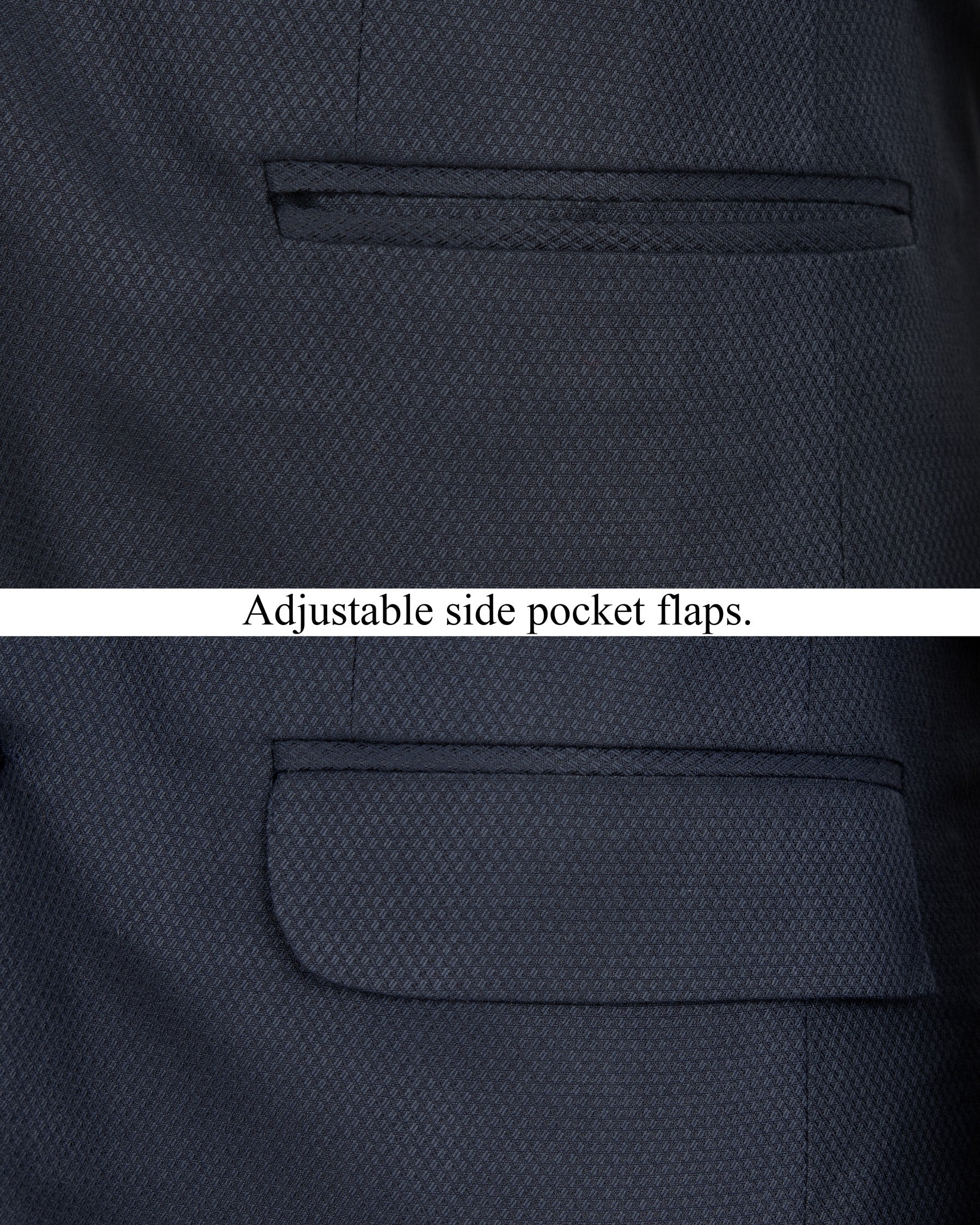 Royal Blue Wool Rich Bandhgala/Mandarin Suit