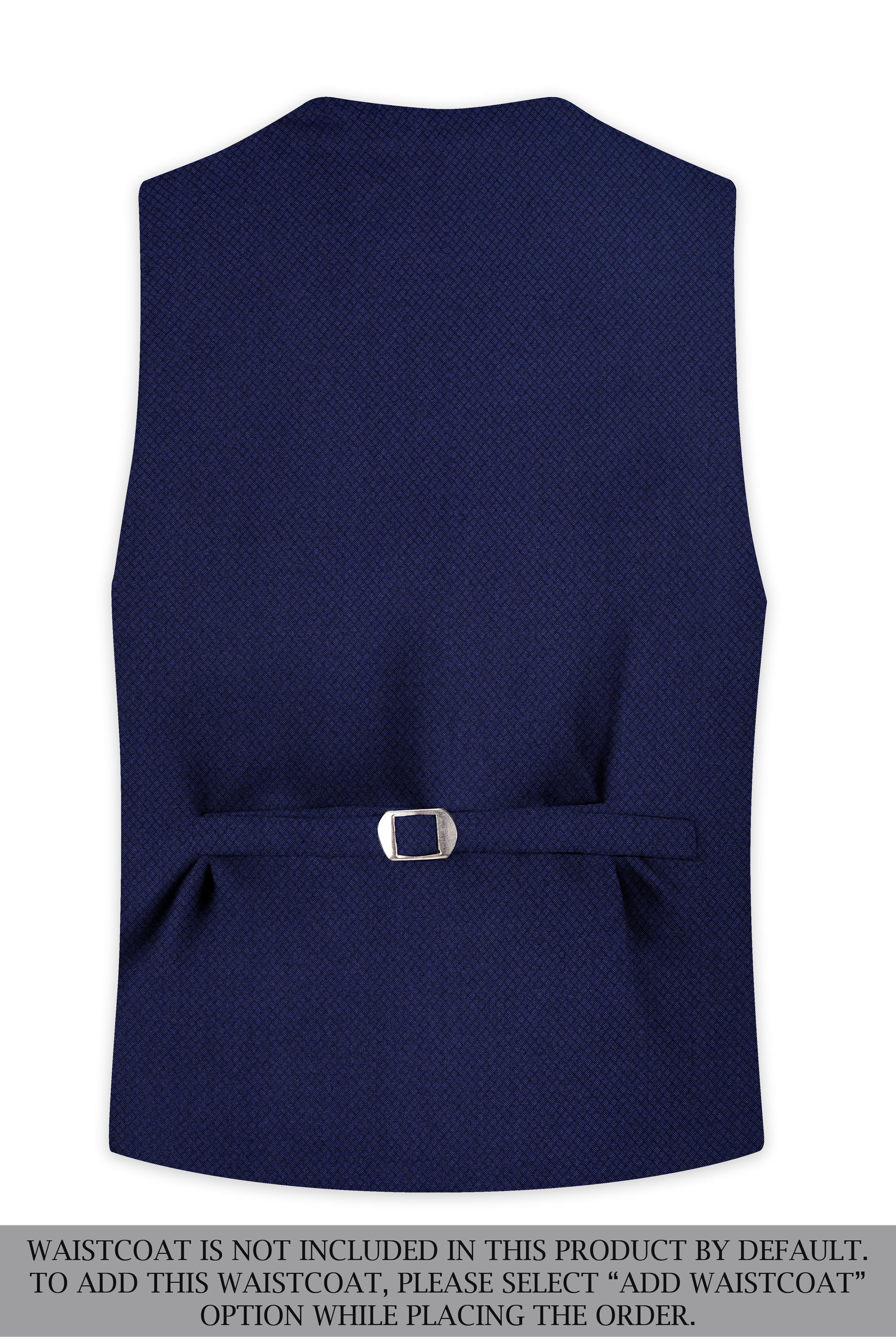 Port Gore Blue Subtle Textured Woolrich Tuxedo Suit