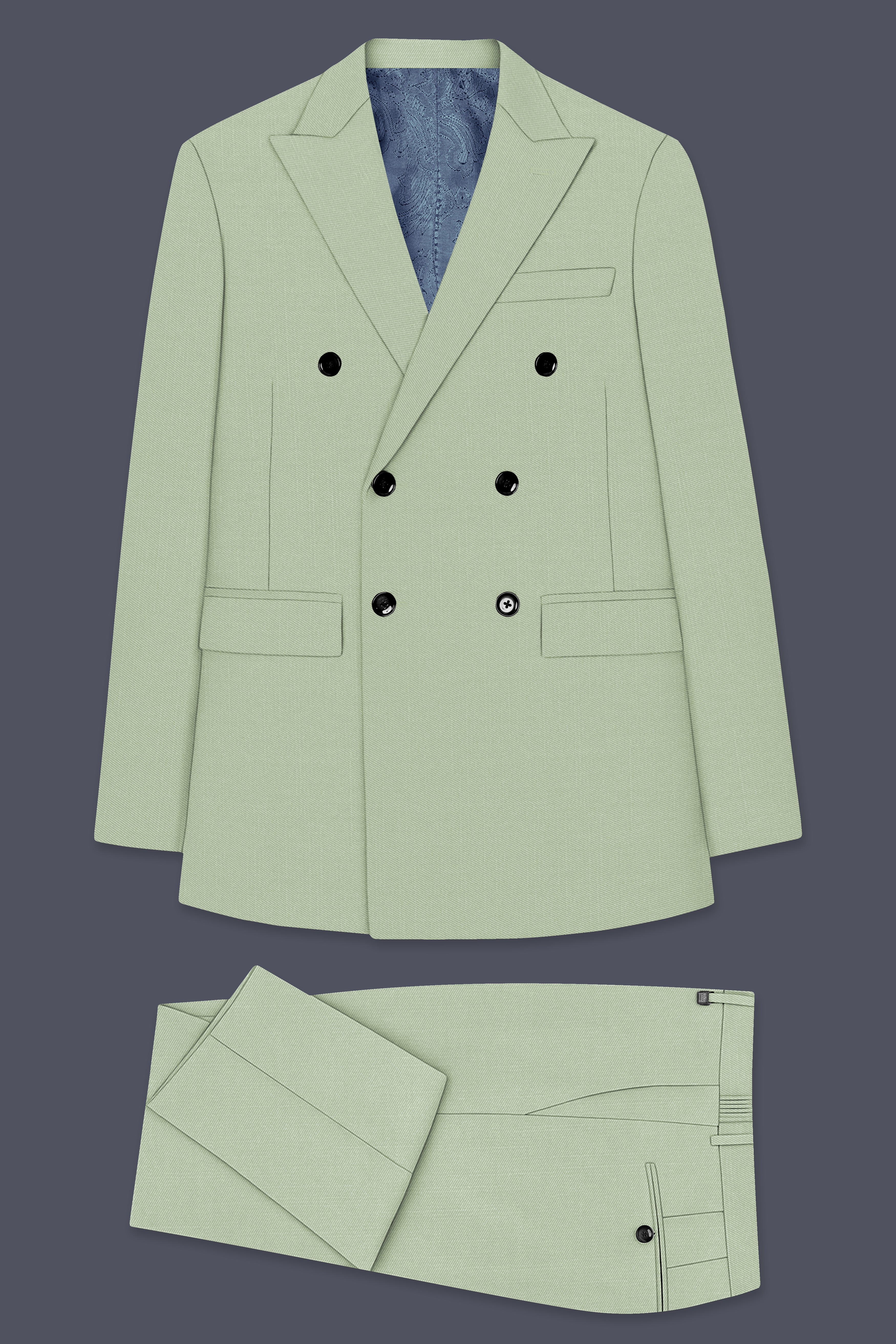 Eagle Wool Rich Double Breasted Suit