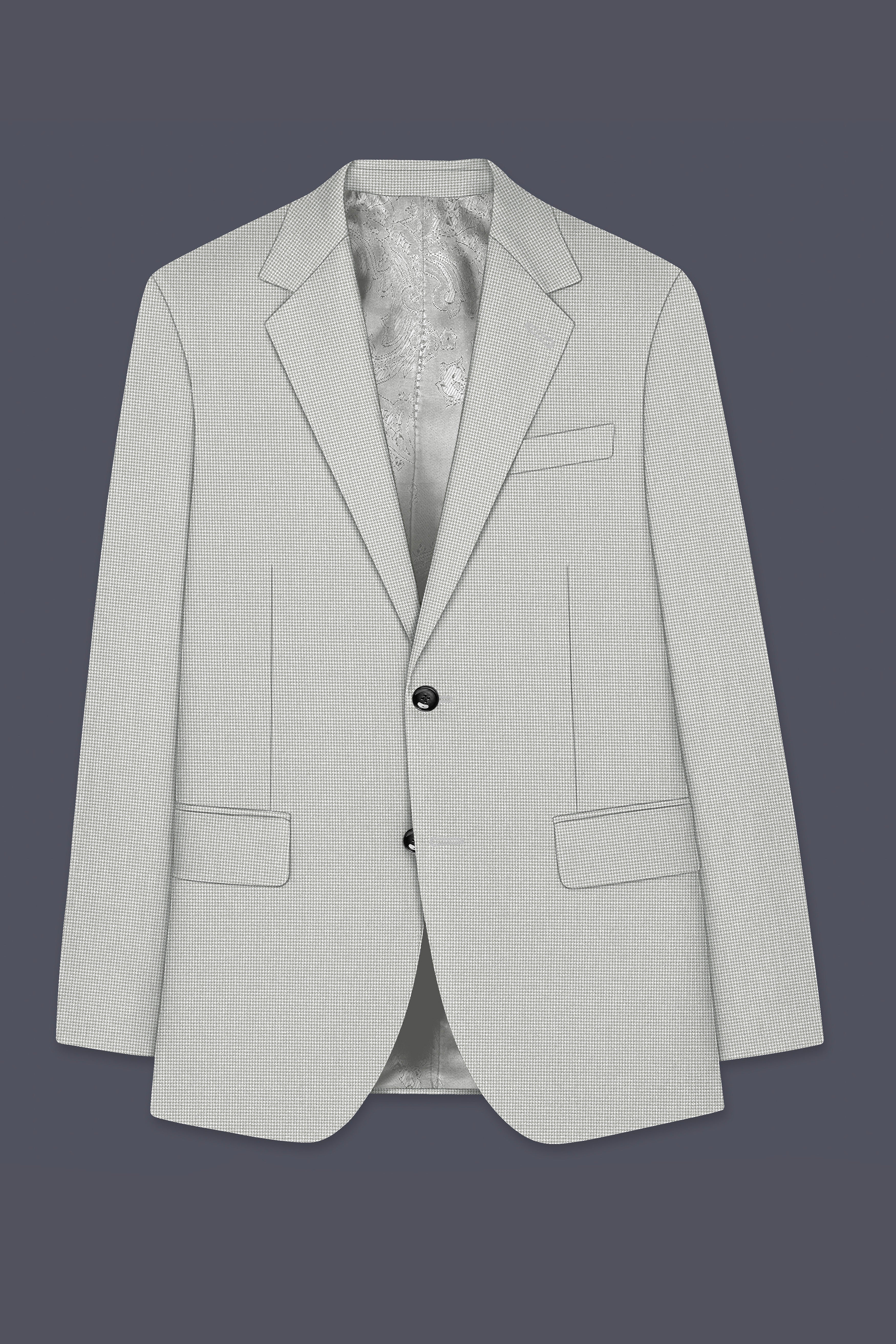 Shady Lady Grey houndstooth Wool Rich Suit