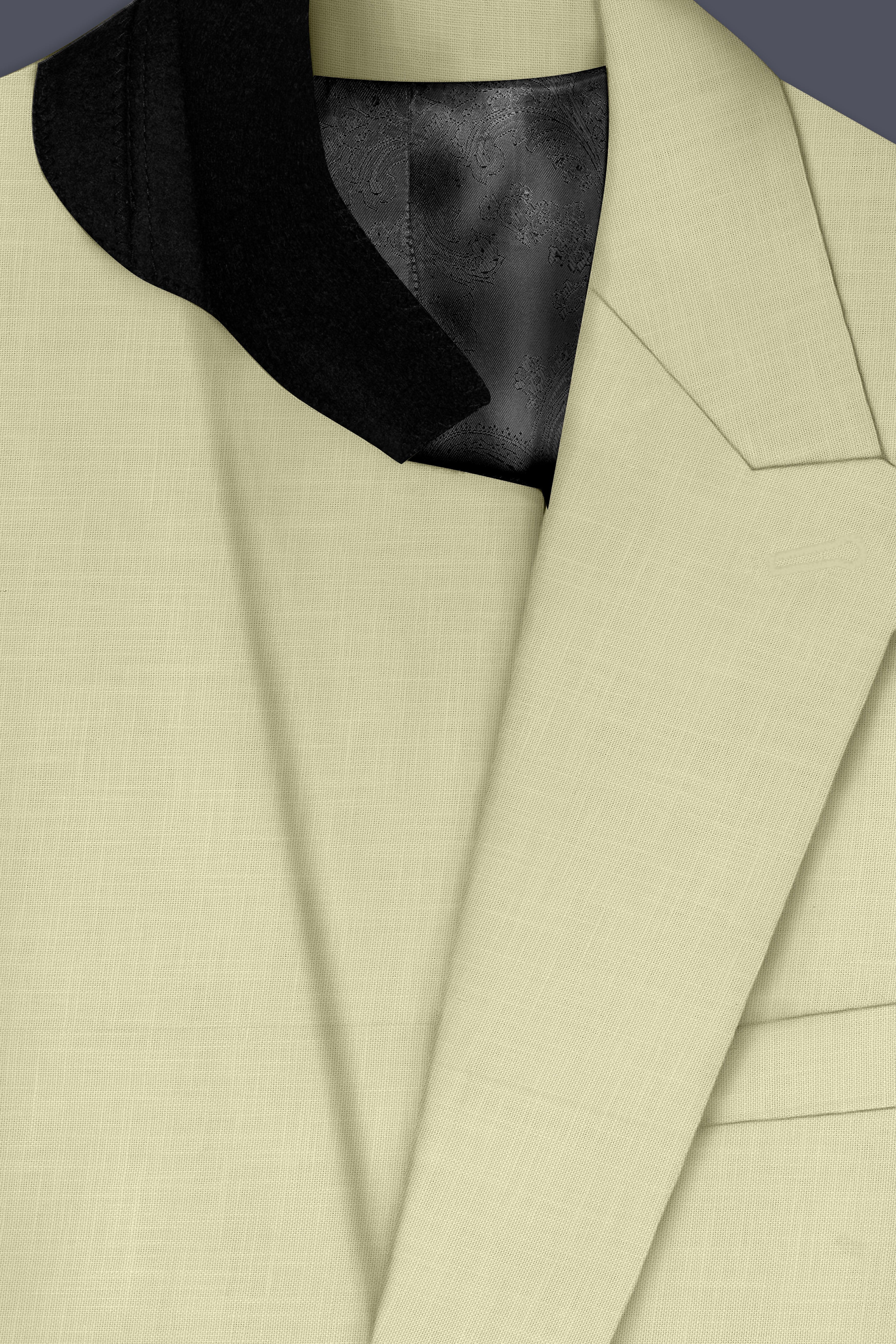 Soft Amber Double Breasted Premium Cotton Suit