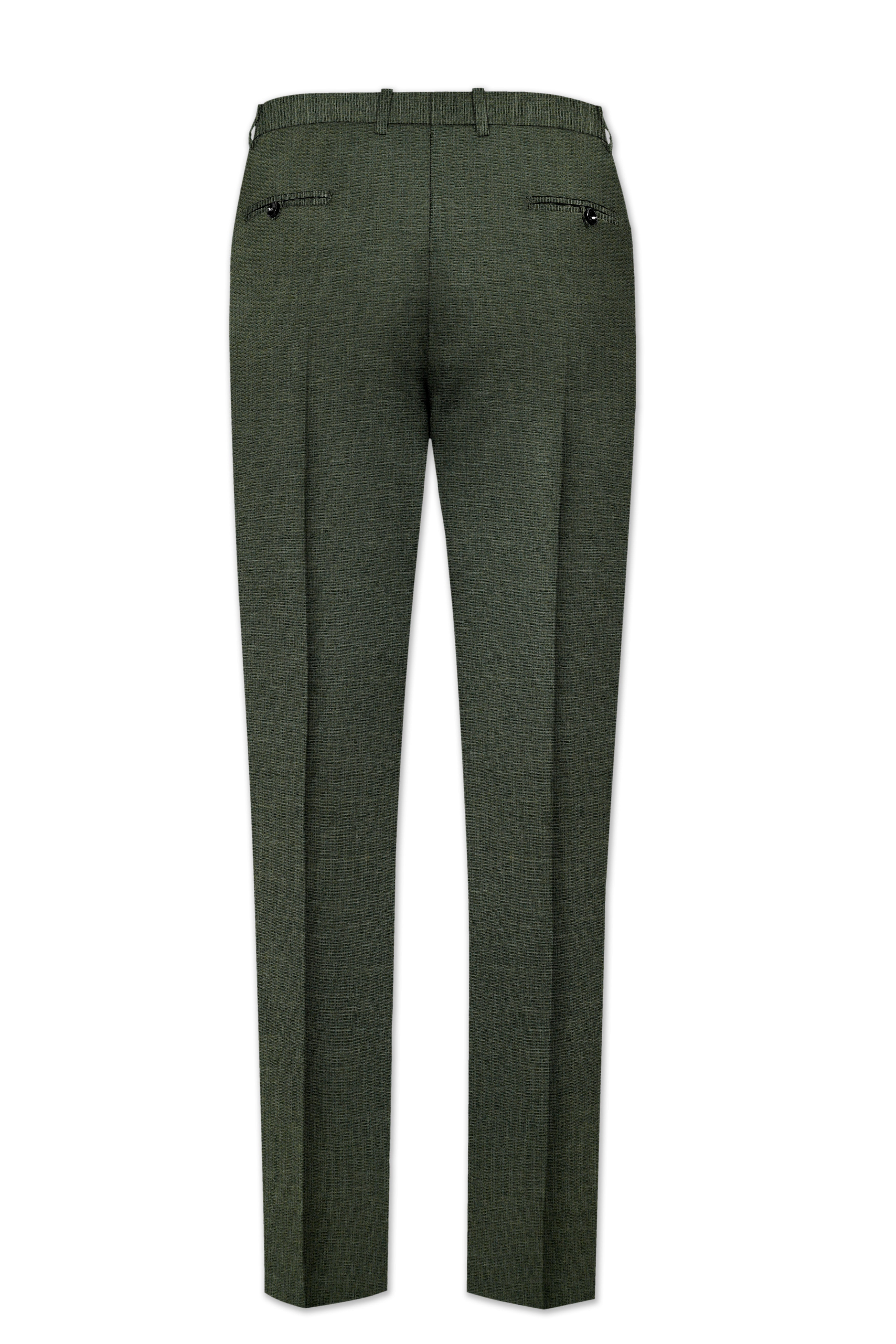 Armadillo Green Solid Premium Cotton Suit