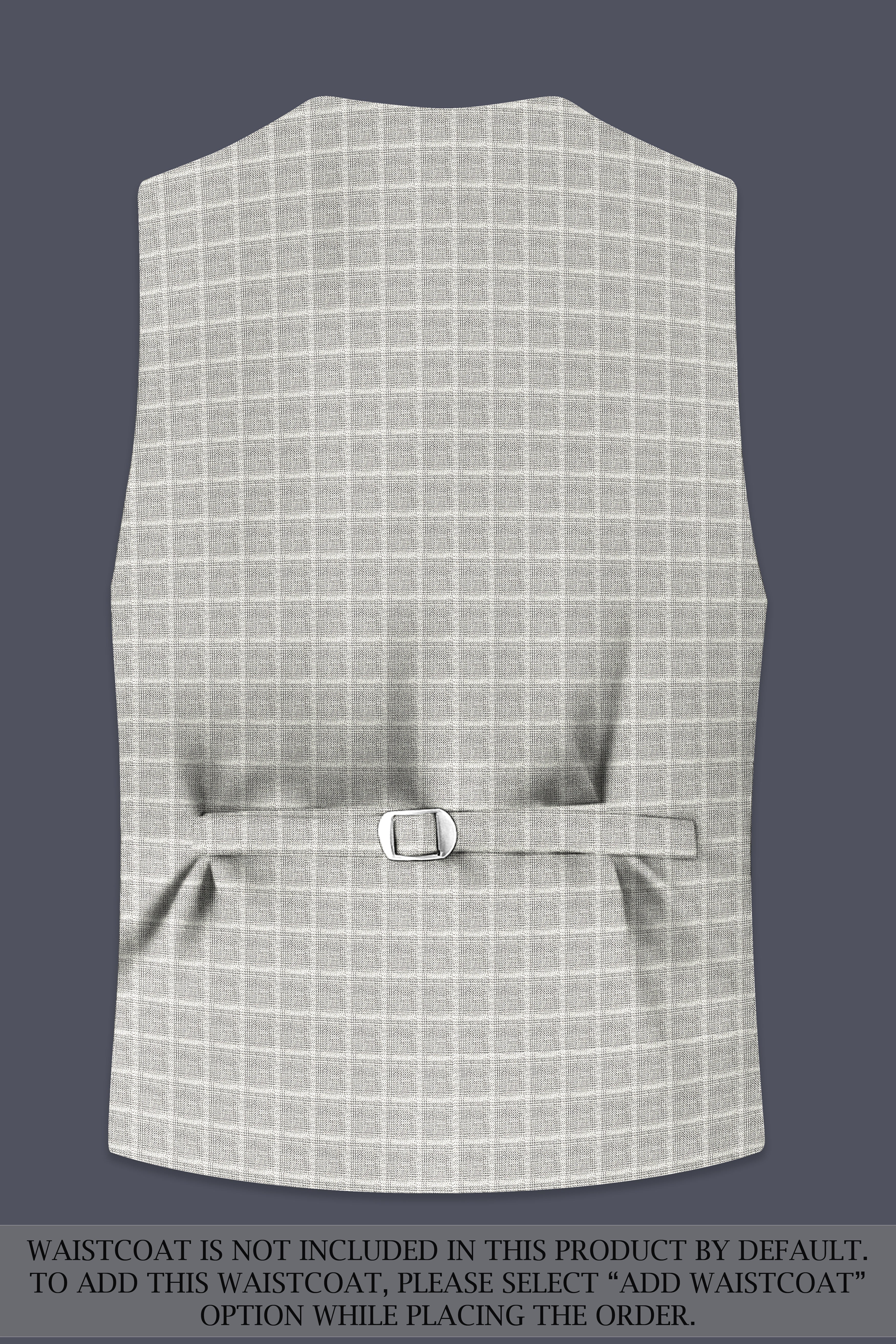 Timberwolf light gray Plaid Double Breasted Suit