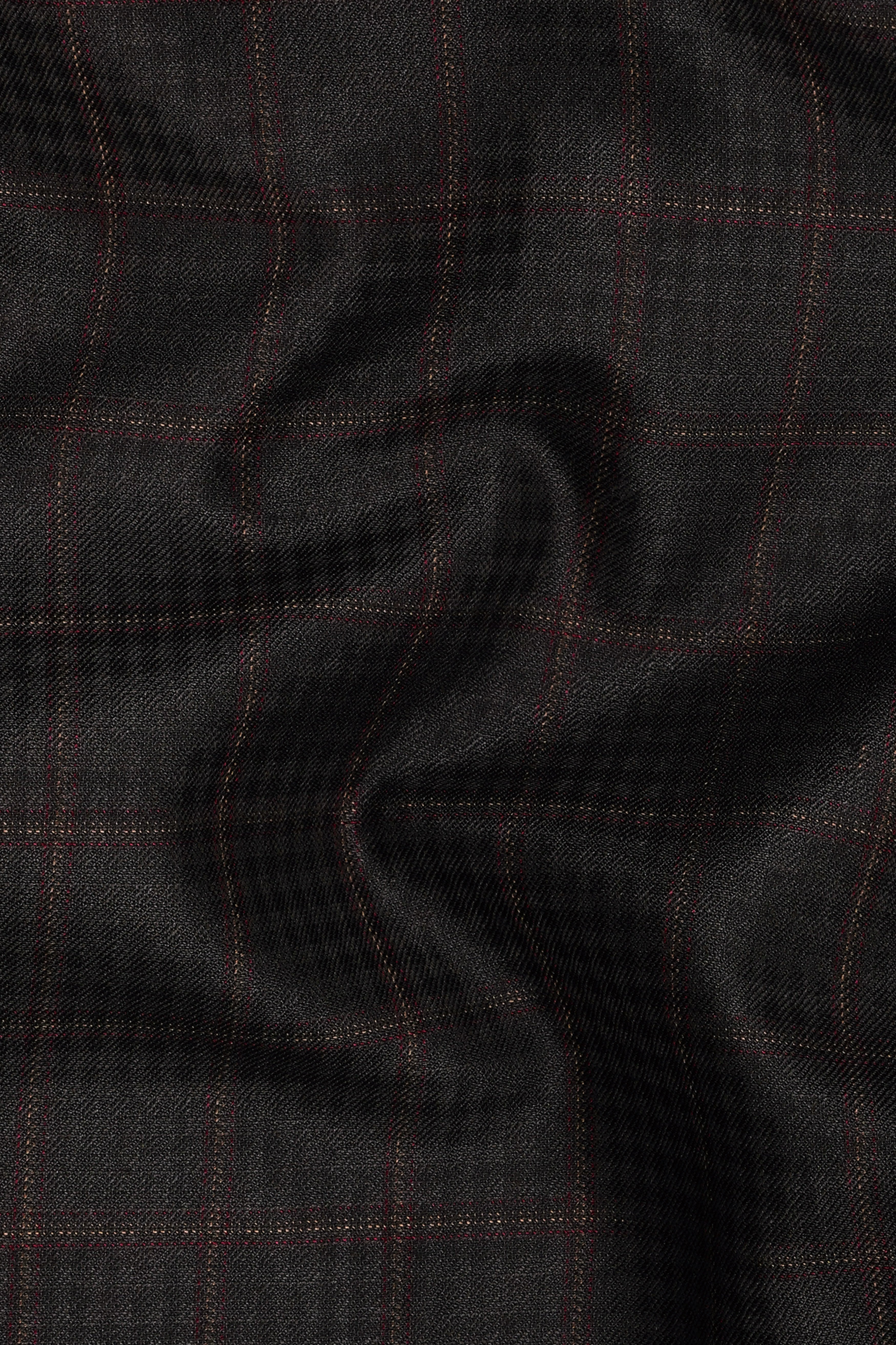 Thunder Brown Subtle Checkered Double Breasted Suit