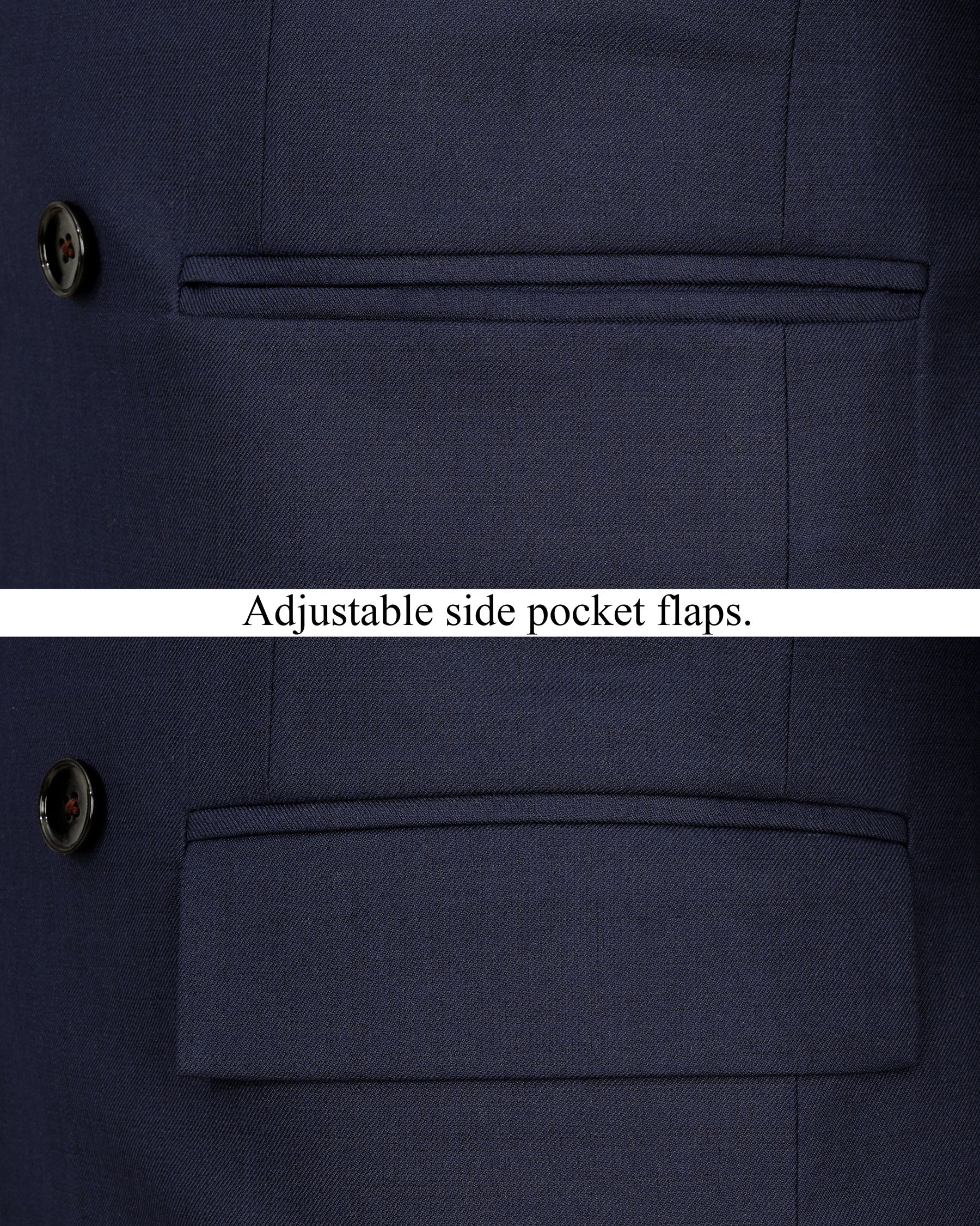 Bleached Cedar Blue Double Breasted Suit