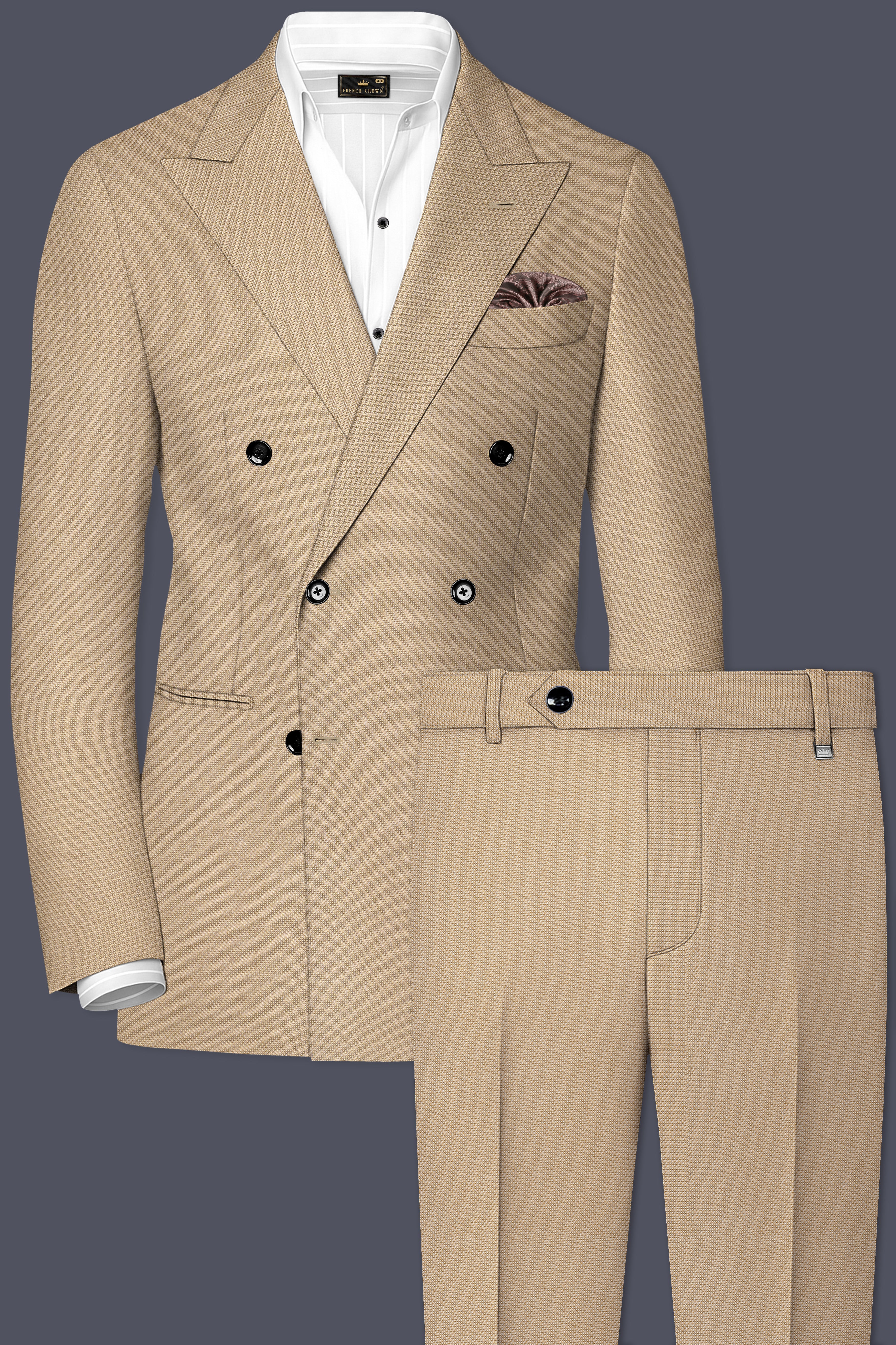 Tallow Brown Double Breasted Suit