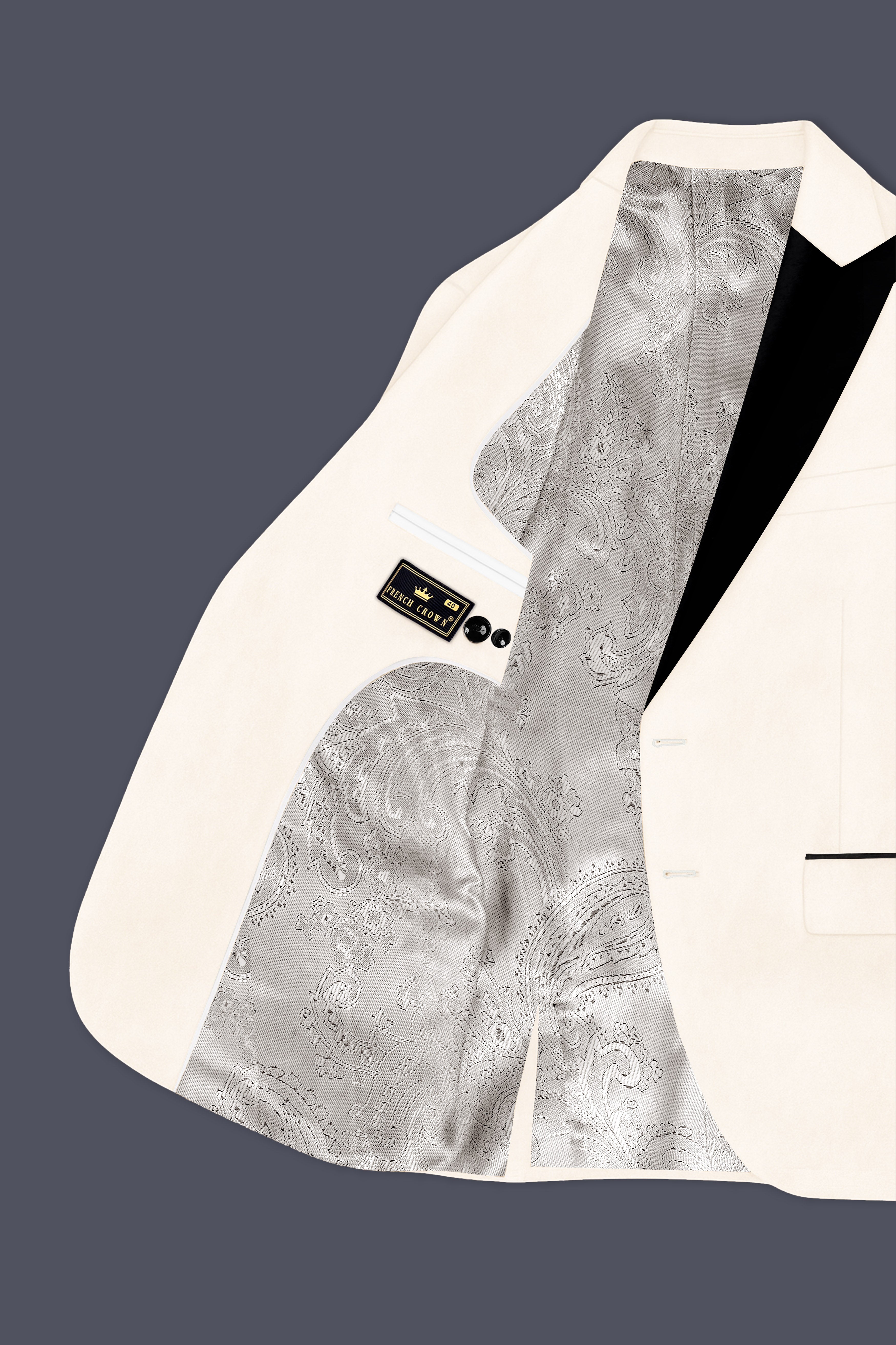 Bright White Single Breasted Premium Velvet Designer Suit