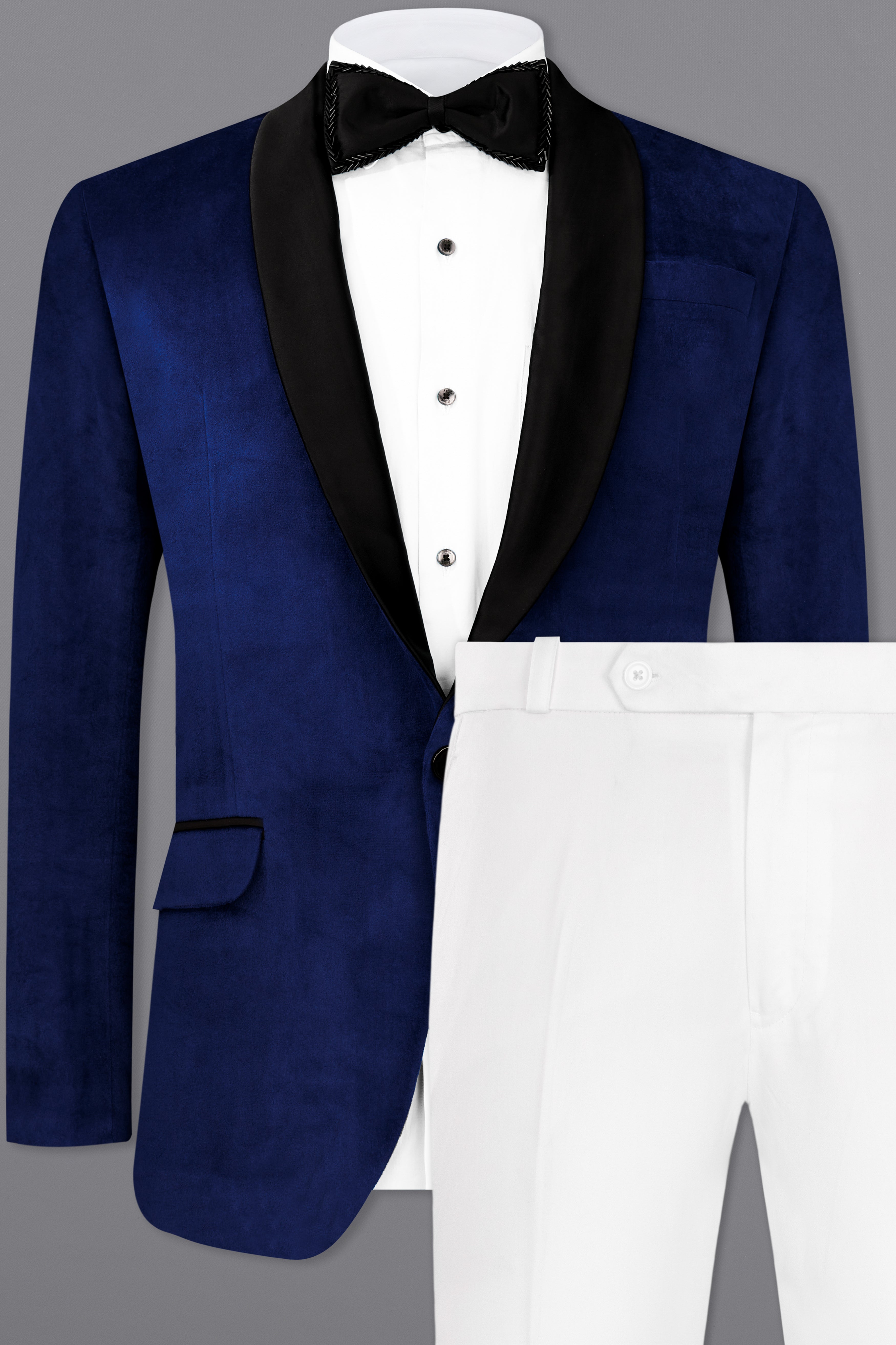 Blue Velvet Tuxedo Designer Suit