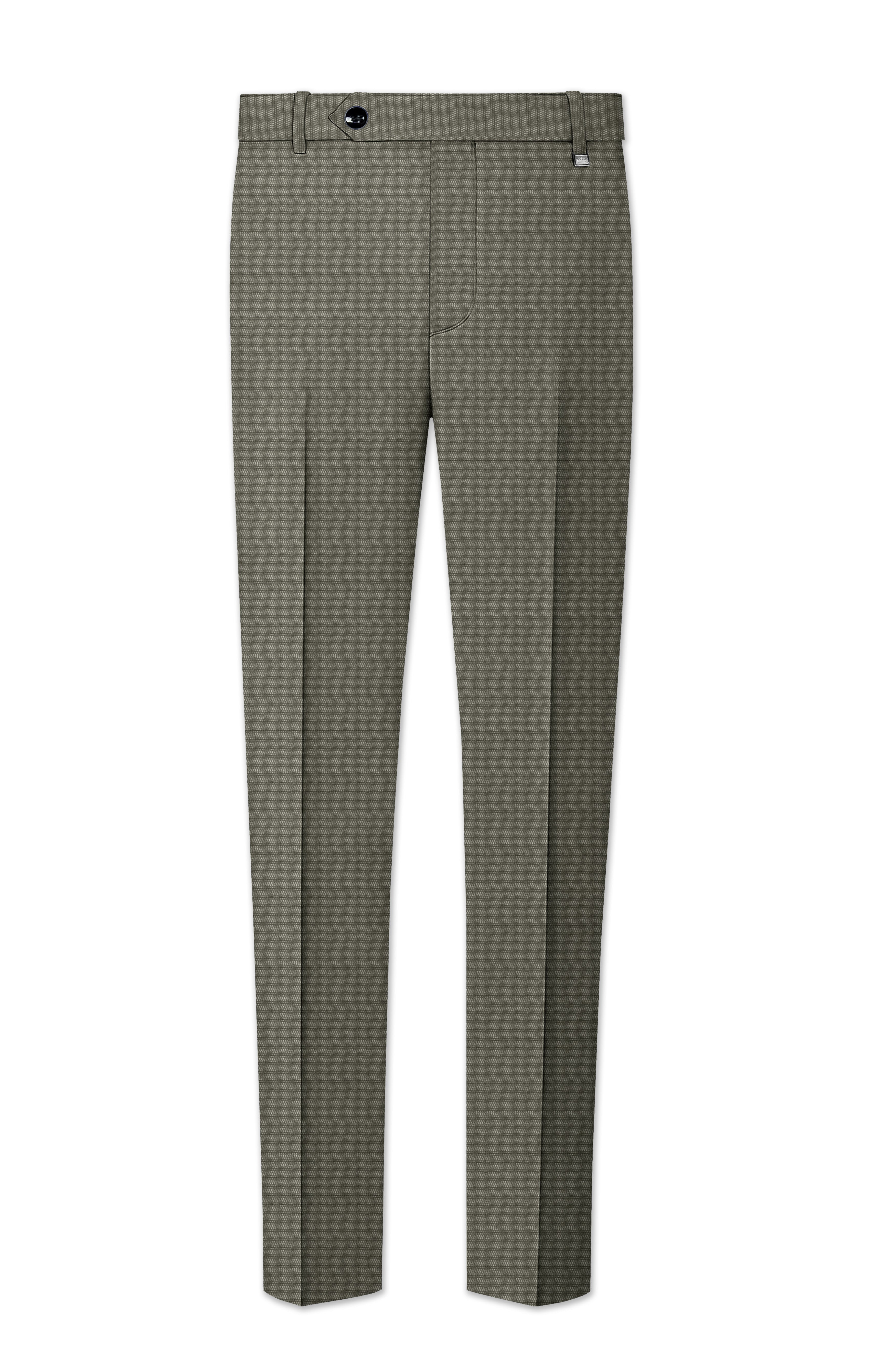 Sandstonne Green Cross Placket Bandhgala Suit