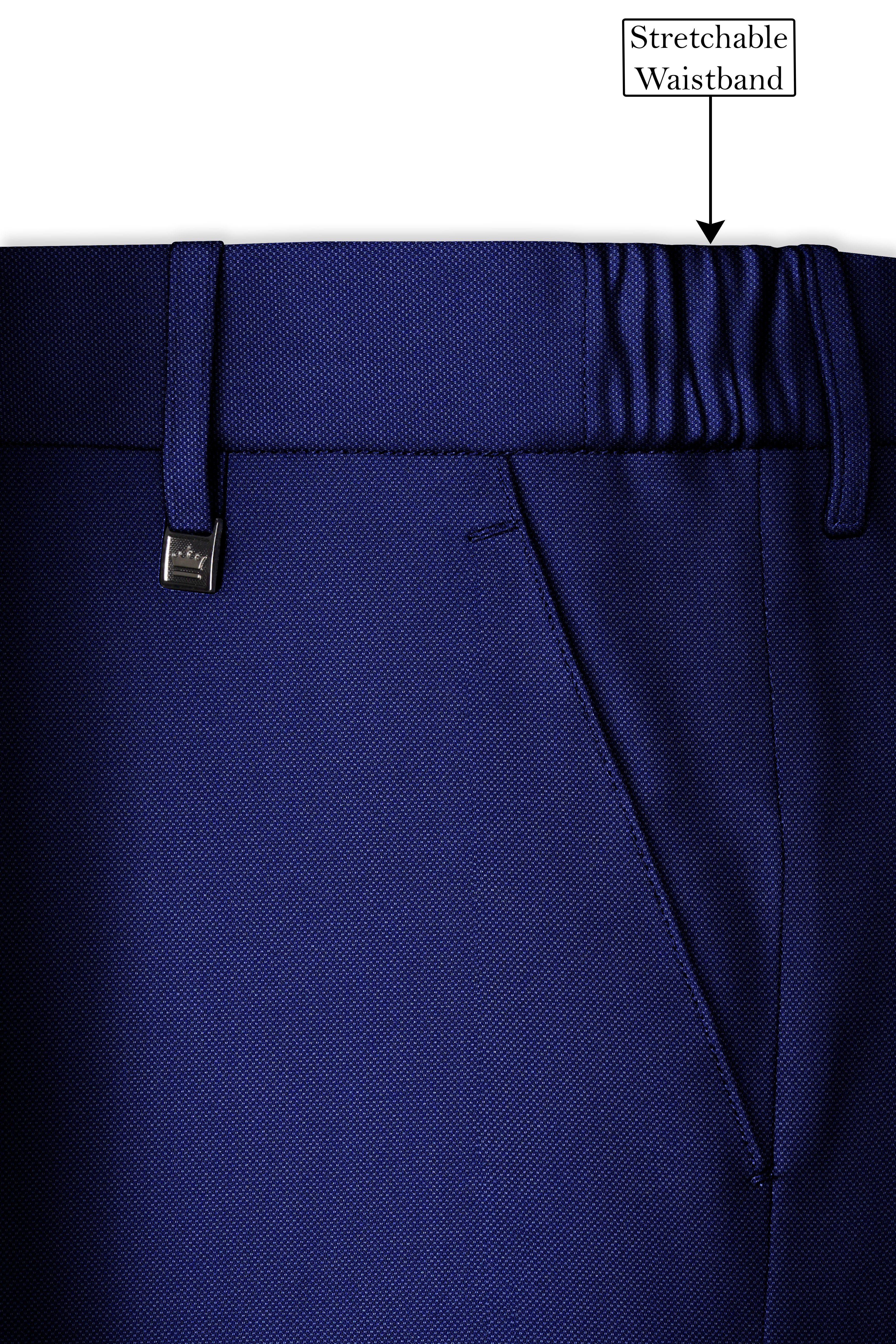 Ebony Clay Blue Double Breasted Suit