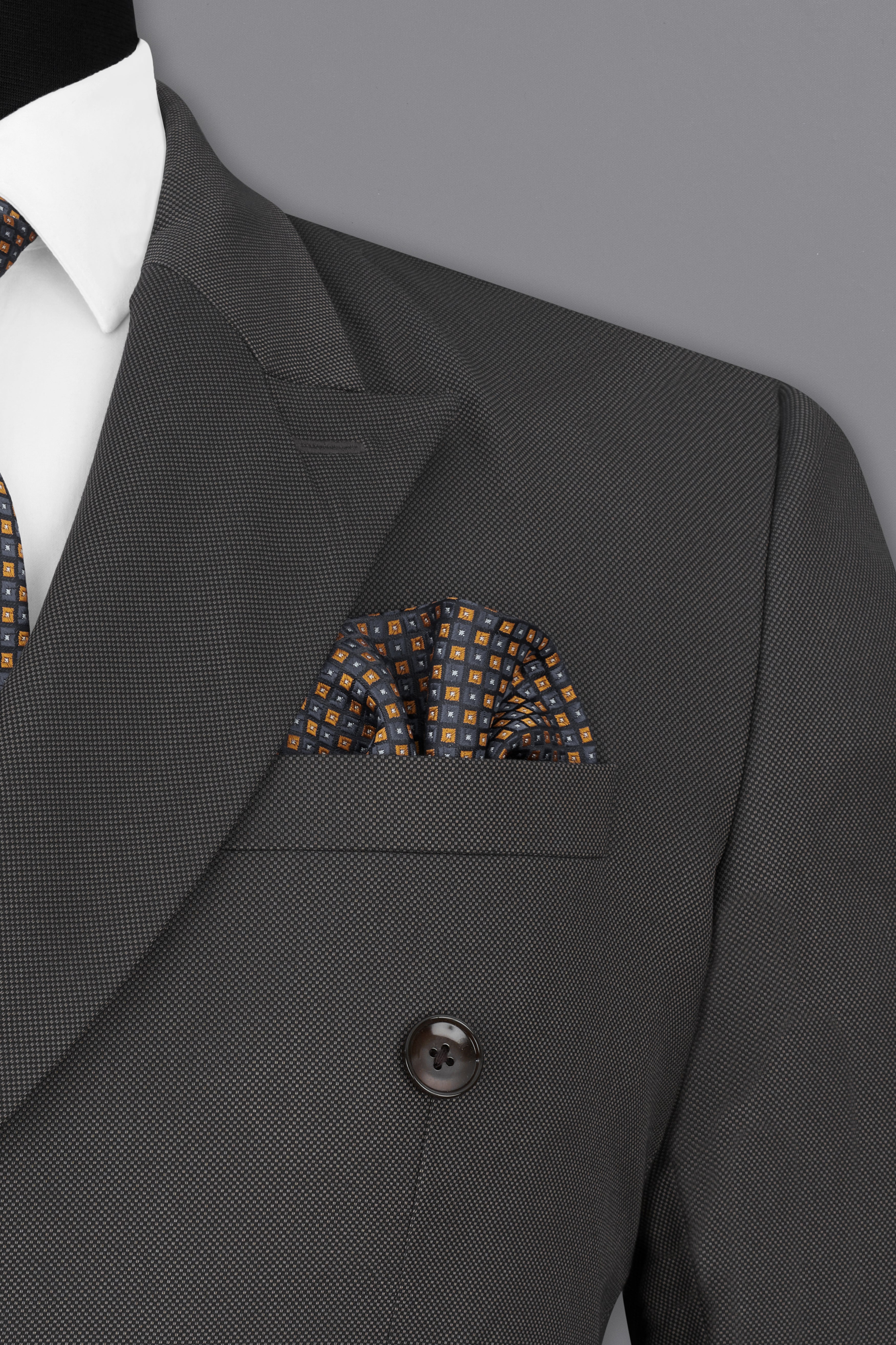 Fuscous Grey Double Breasted Suit ST2285-DB-36, ST2285-DB-38, ST2285-DB-40, ST2285-DB-42, ST2285-DB-44, ST2285-DB-46, ST2285-DB-48, ST2285-DB-50, ST2285-DB-52, ST2285-DB-54, ST2285-DB-56, ST2285-DB-58, ST2285-DB-60