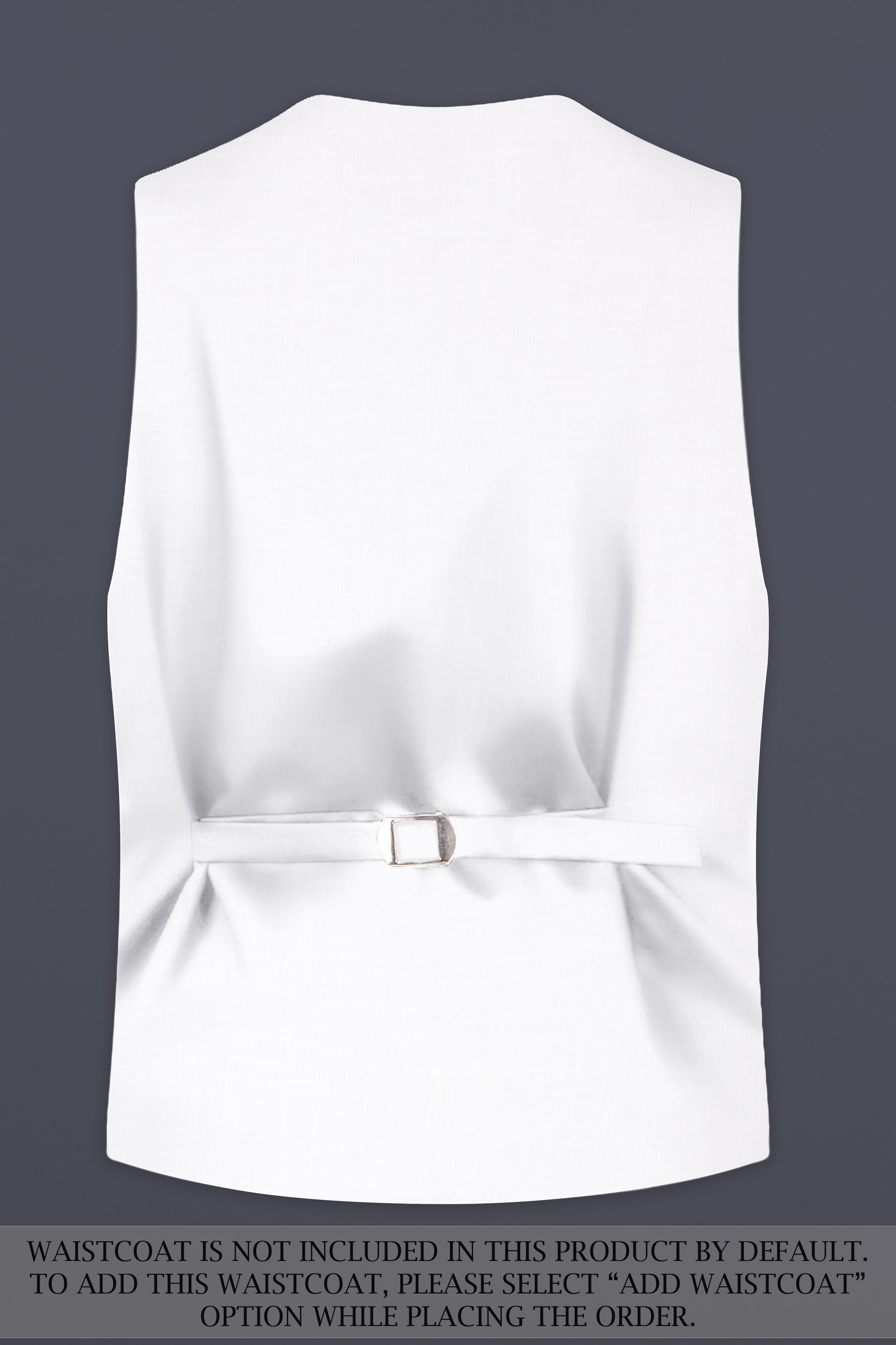 Bright White Luxurious Linen Suit