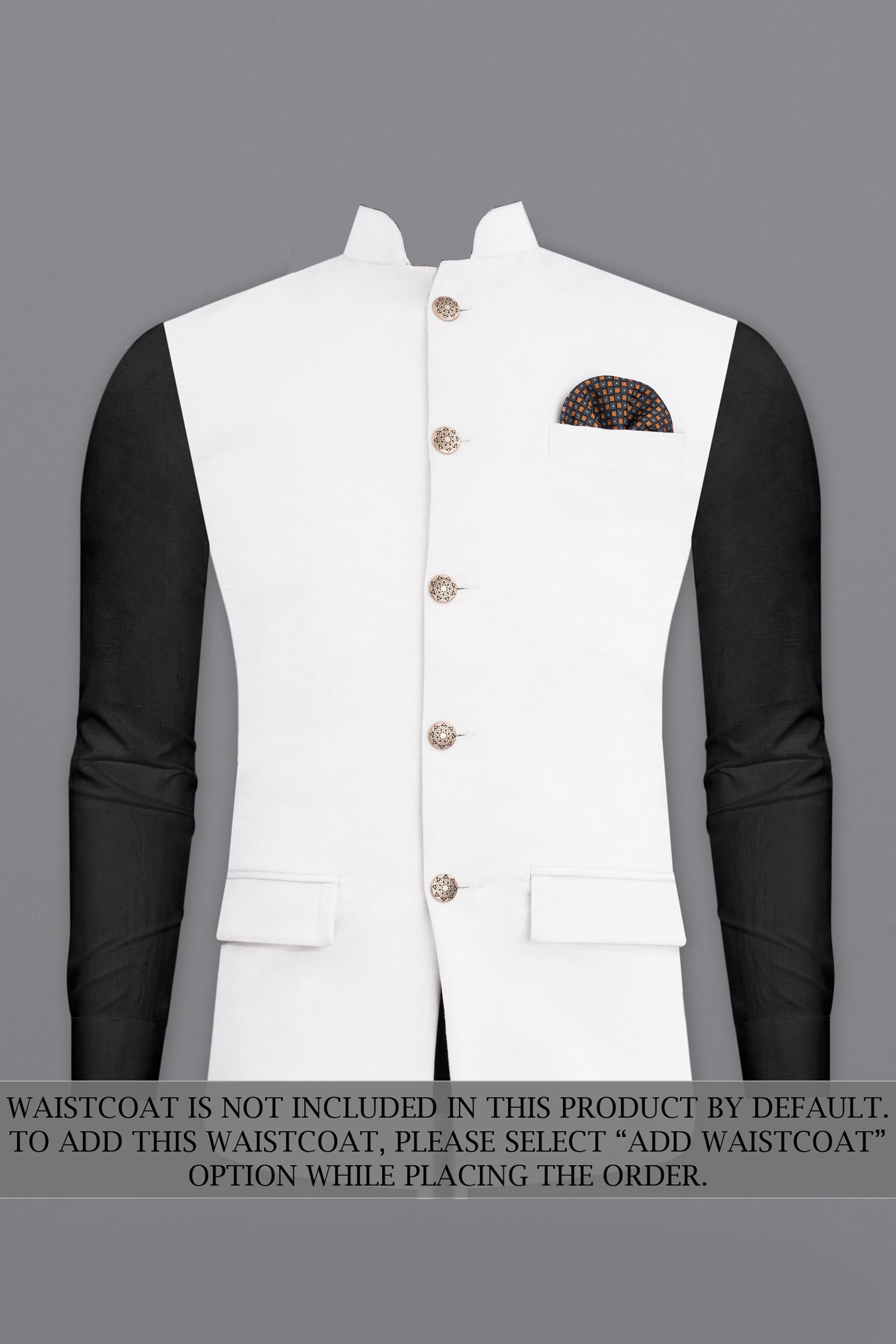 Bright White Single Breasted Premium Velvet Designer Suit