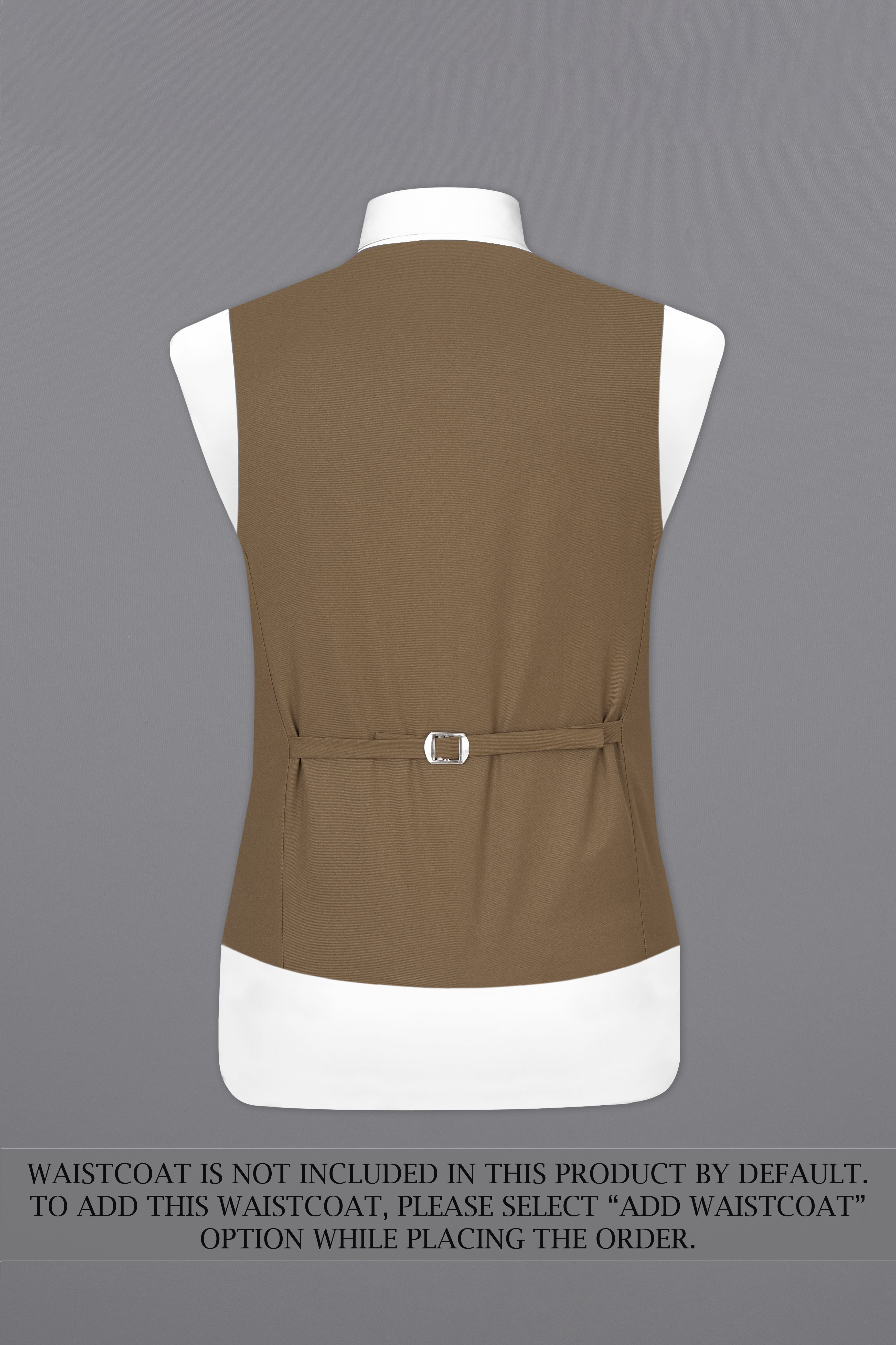 Khaki Brown Single Breasted Suit