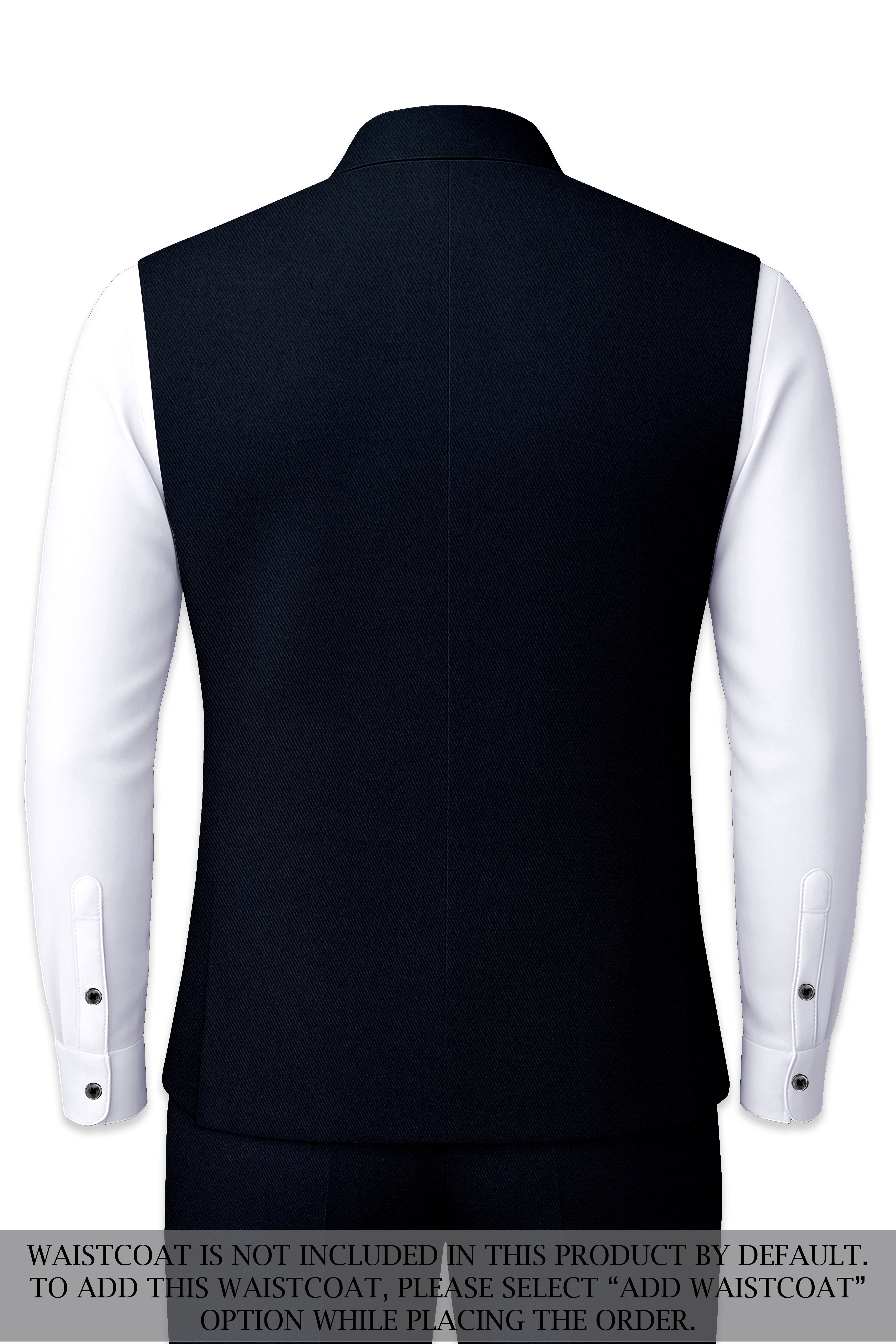 Baltic Sea Blue Premium Cotton Bandhgala Suit