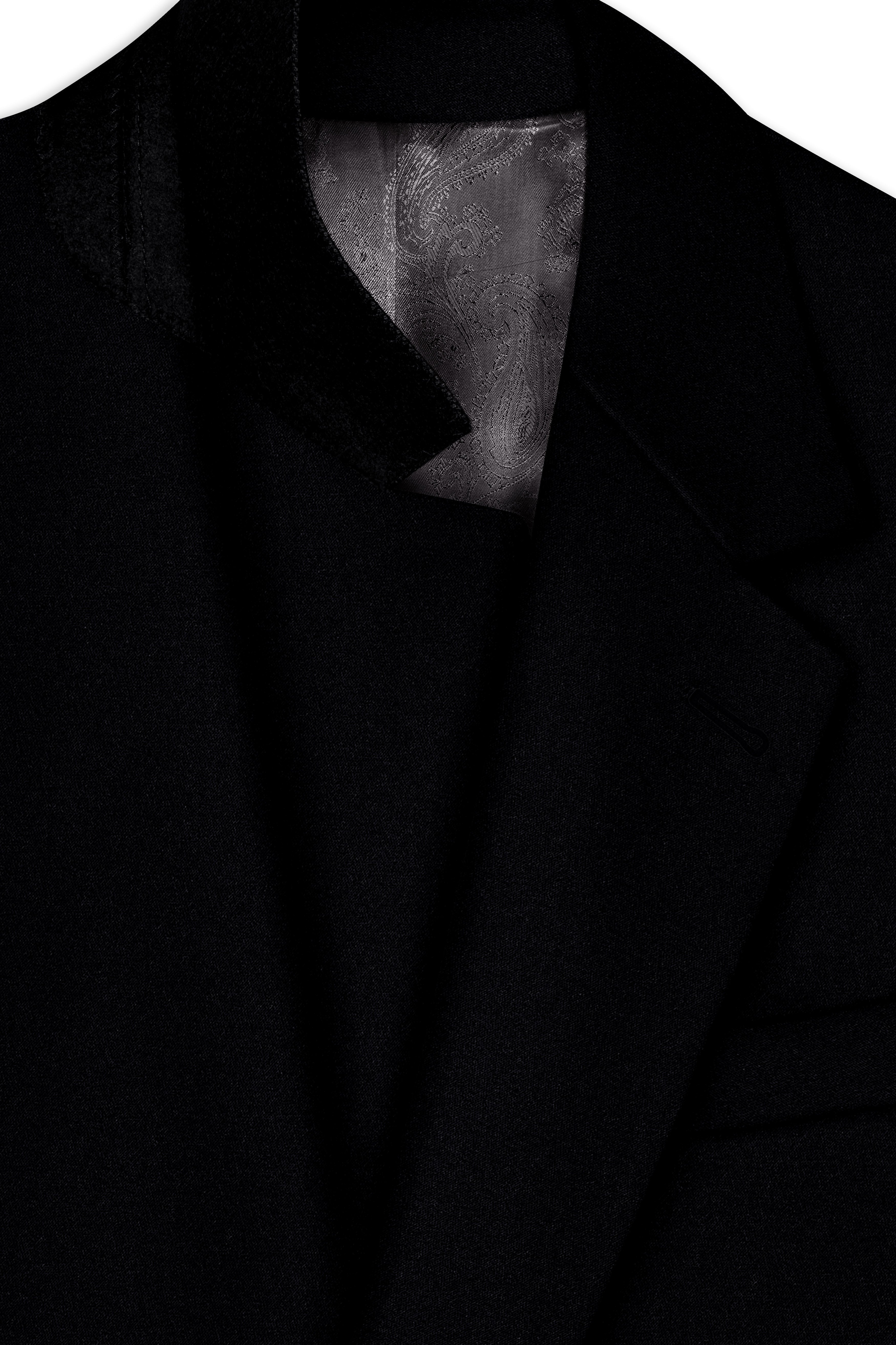 Noirex-Korean Black ( The Best Black We Have ) 4-Way Stretch Wrinkle-Free Single Breasted Blazer