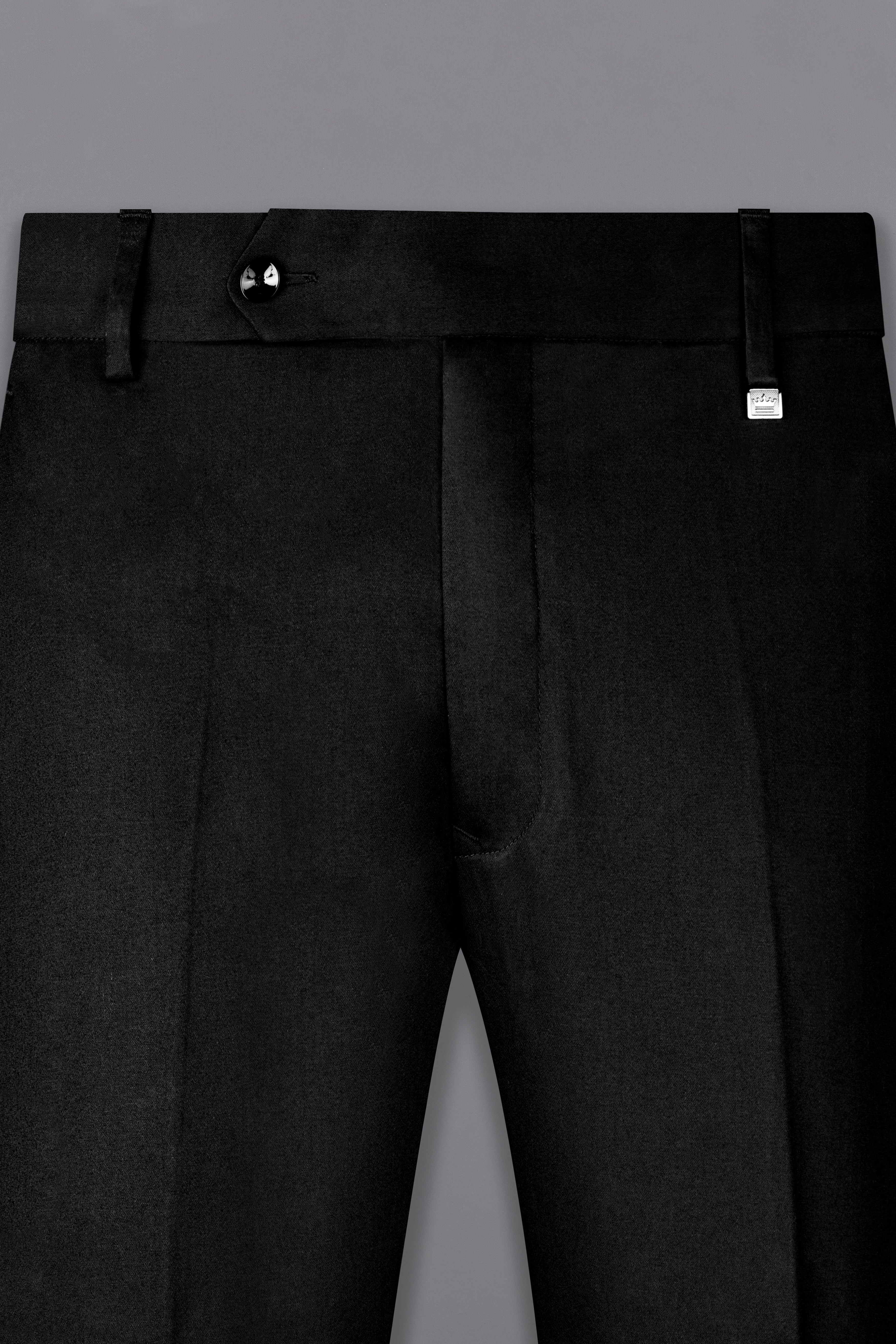 Jade Black Stretchable Premium Cotton Tuxedo Traveler Suit