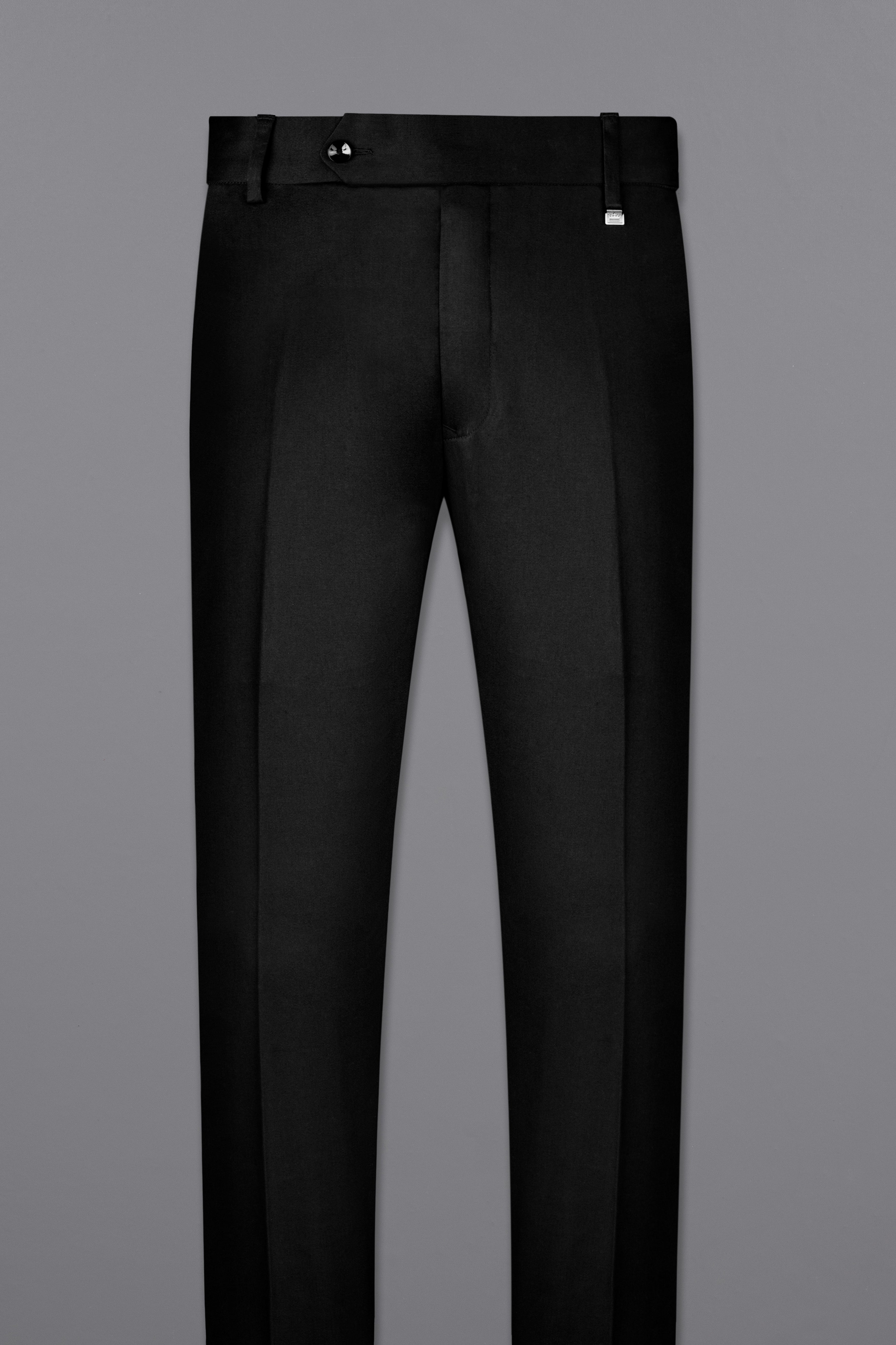 Jade Black Stretchable Premium Cotton Tuxedo Traveler Suit