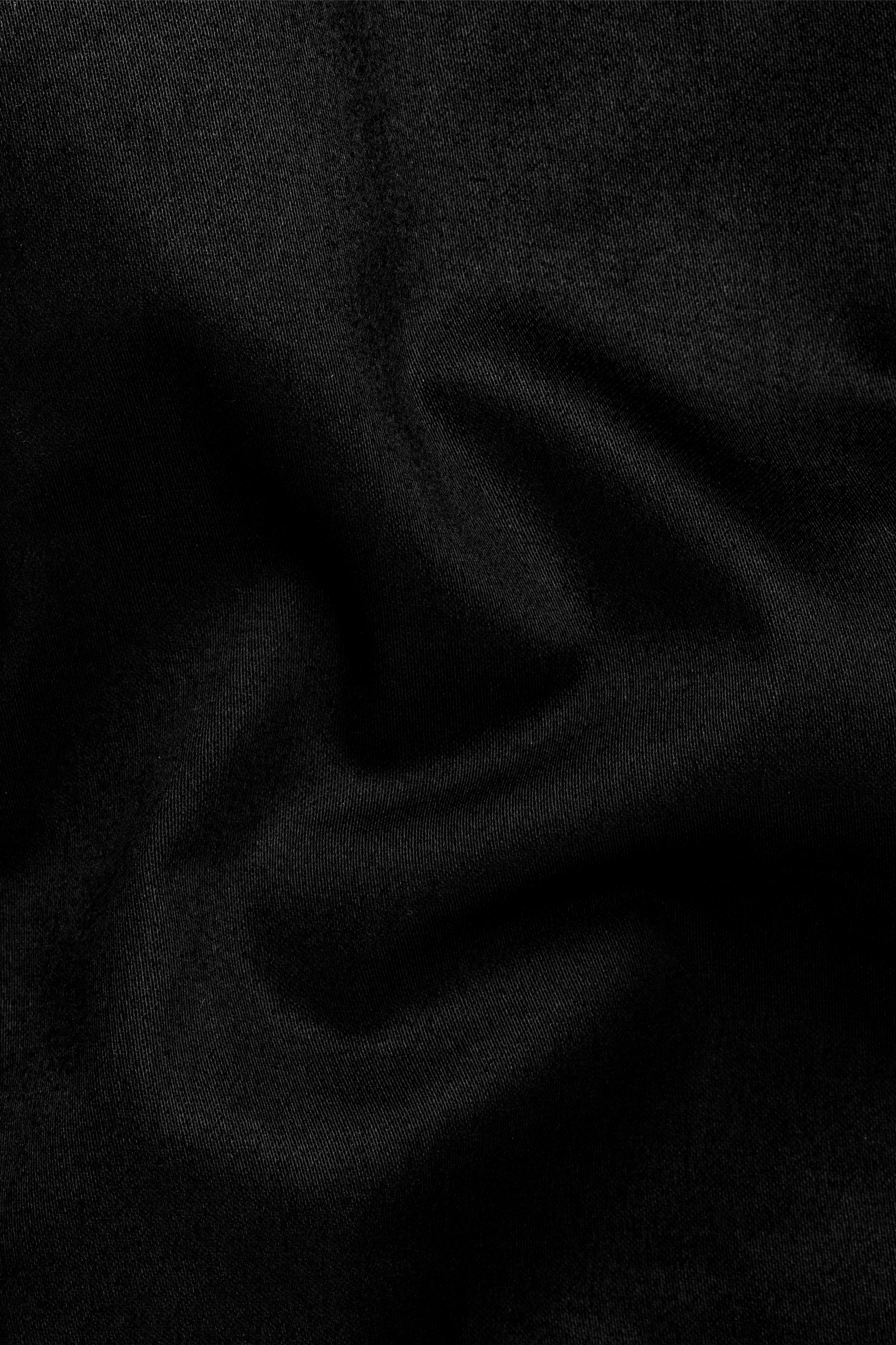 Jade Black Stretchable Premium Cotton Tuxedo Traveler Suit