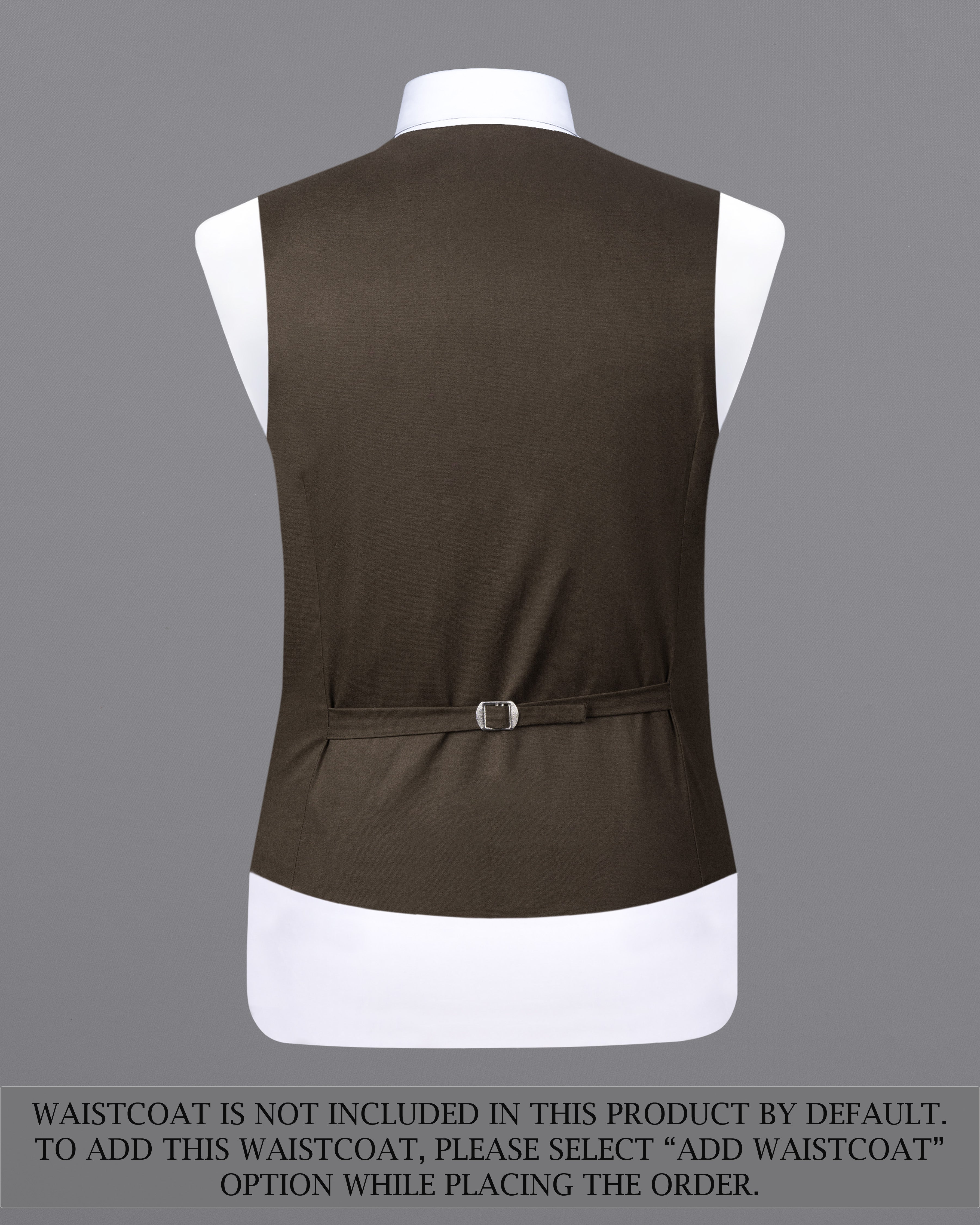 Walnut Brown Solid Stretchable Premium Cotton Traveler Suit