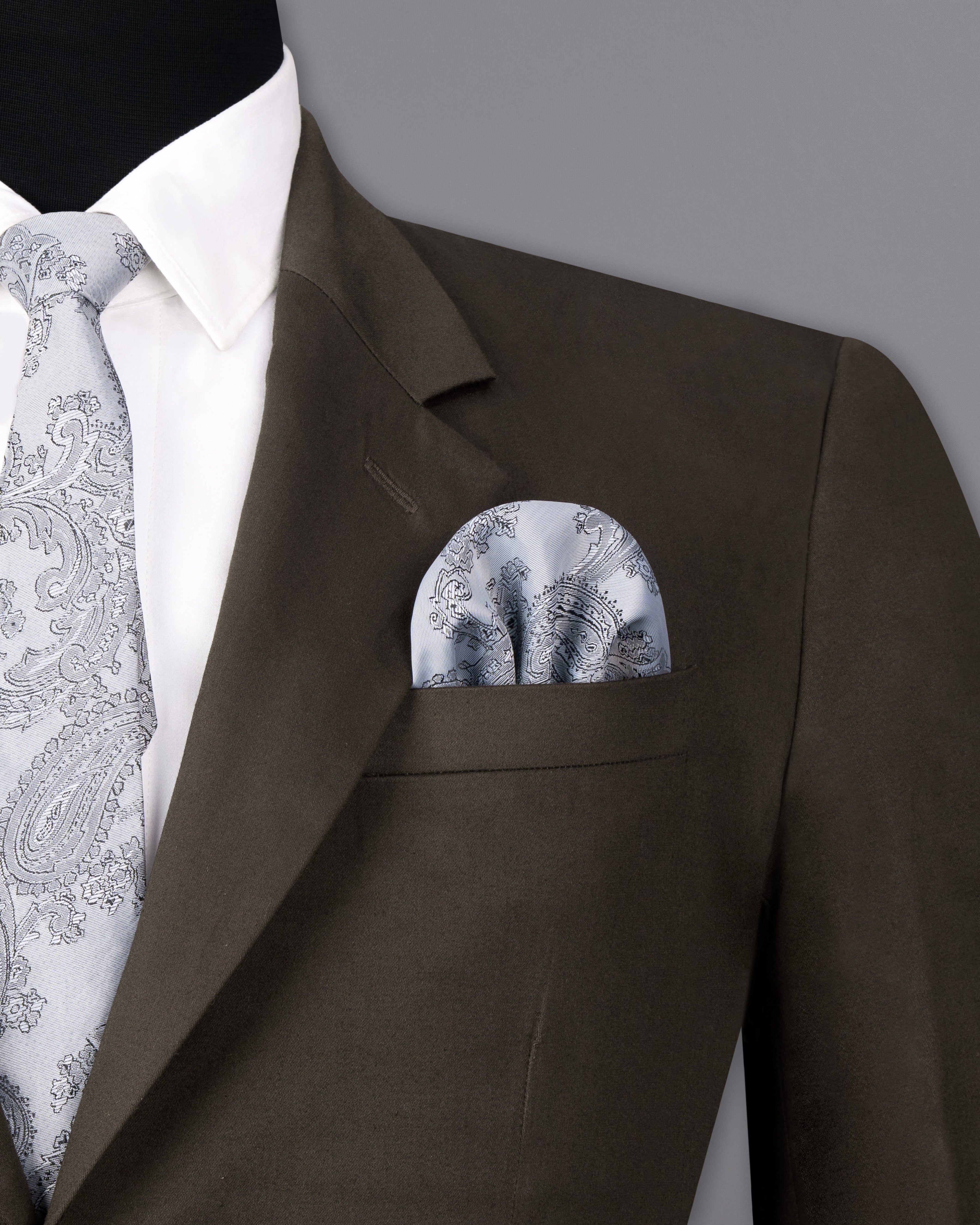 Walnut Brown Solid Stretchable Premium Cotton Traveler Suit