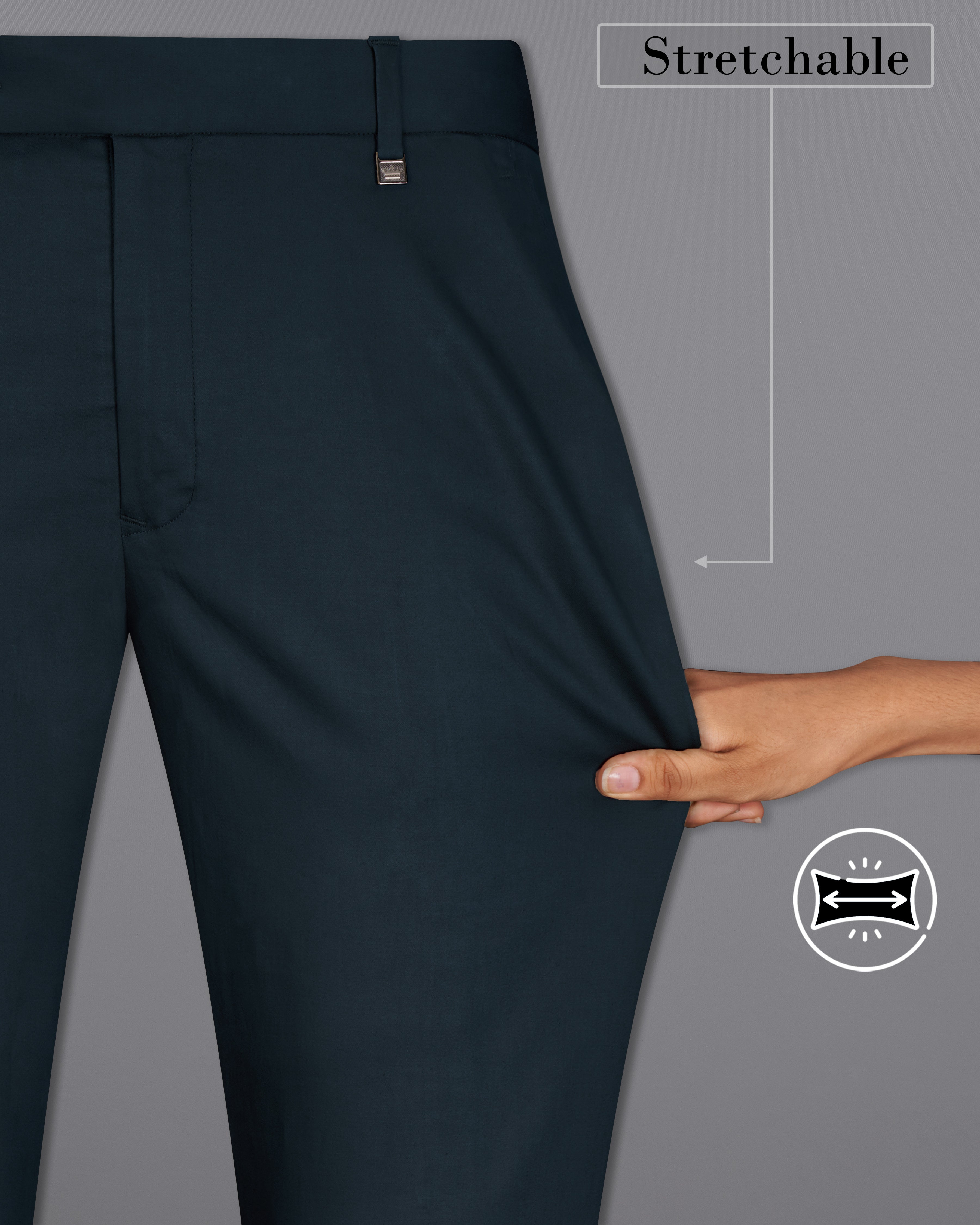 Timber Sea Blue Cross Placket Stretchable Premium Cotton Bandhgala Traveler Suit ST2640-CBG-36, ST2640-CBG-38, ST2640-CBG-40, ST2640-CBG-42, ST2640-CBG-44, ST2640-CBG-46, ST2640-CBG-48, ST2640-CBG-50, ST2640-CBG-52, ST2640-CBG-54, ST2640-CBG-56, ST2640-CBG-58, ST2640-CBG-60