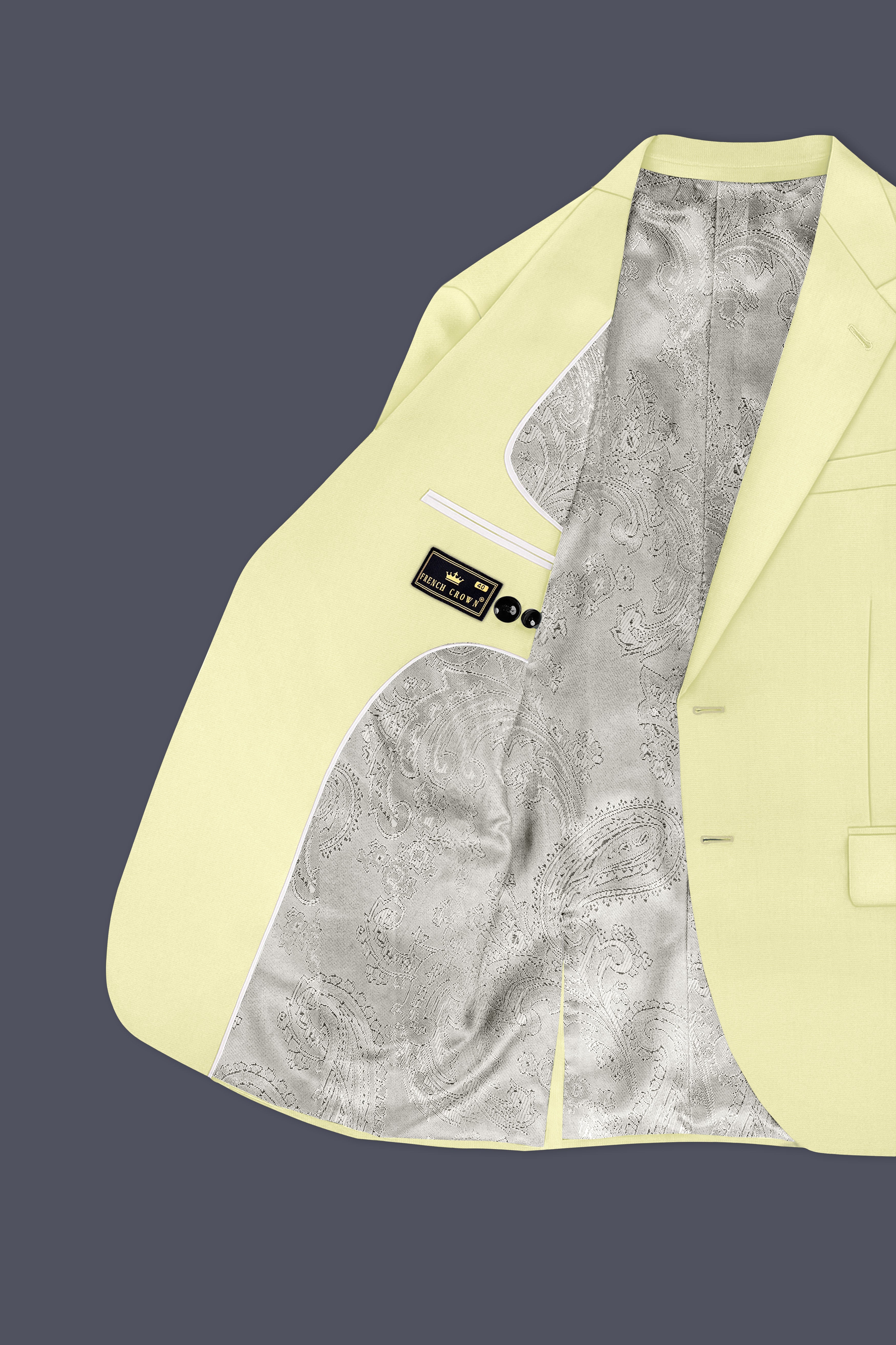 Maize Cream Stretchable Premium Cotton Traveler Suit