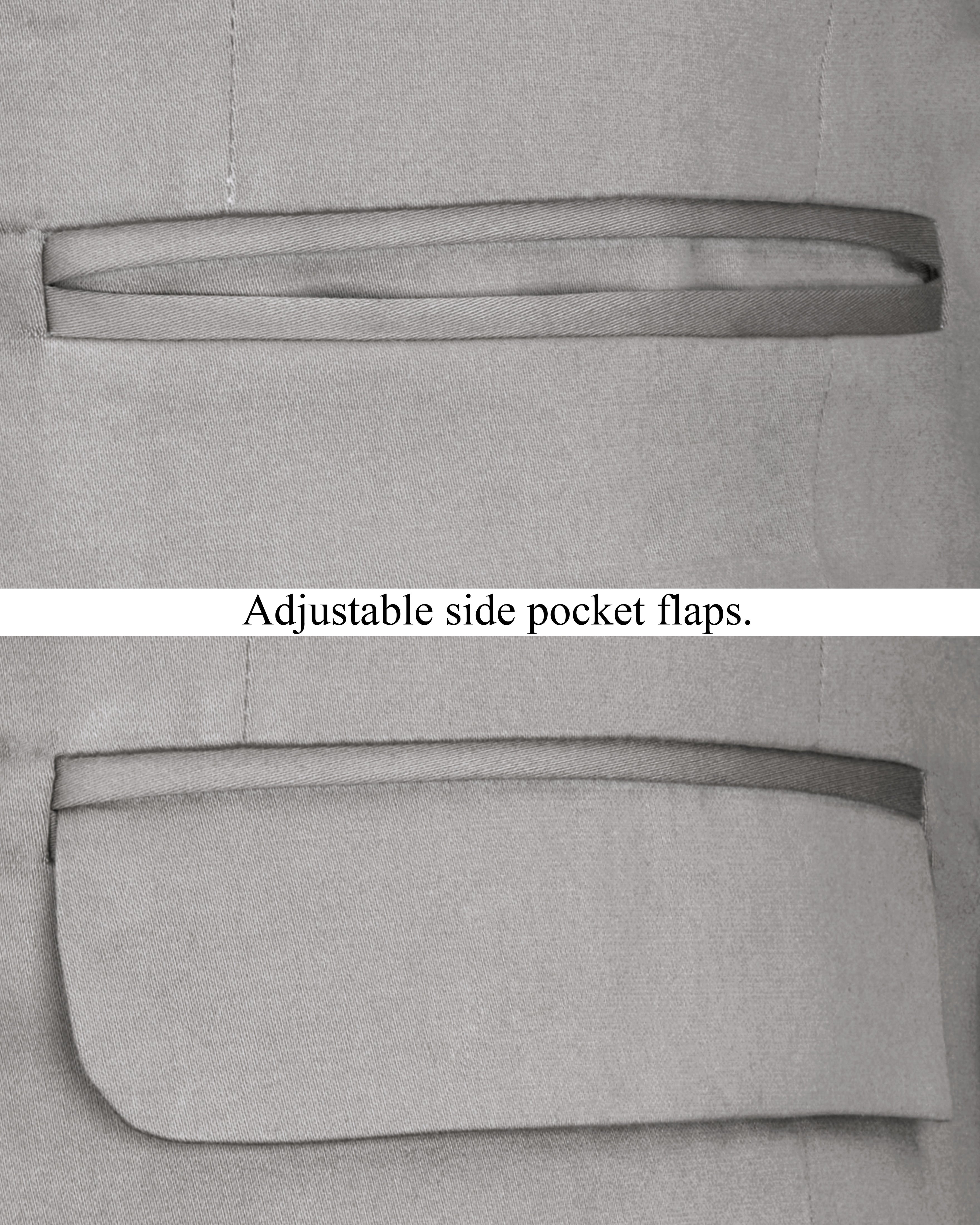 Martini Gray Stretchable Premium Cotton Traveler Suit ST2667-SB-36, ST2667-SB-38, ST2667-SB-40, ST2667-SB-42, ST2667-SB-44, ST2667-SB-46, ST2667-SB-48, ST2667-SB-50, ST2667-SB-52, ST2667-SB-54, ST2667-SB-56, ST2667-SB-58, ST2667-SB-60