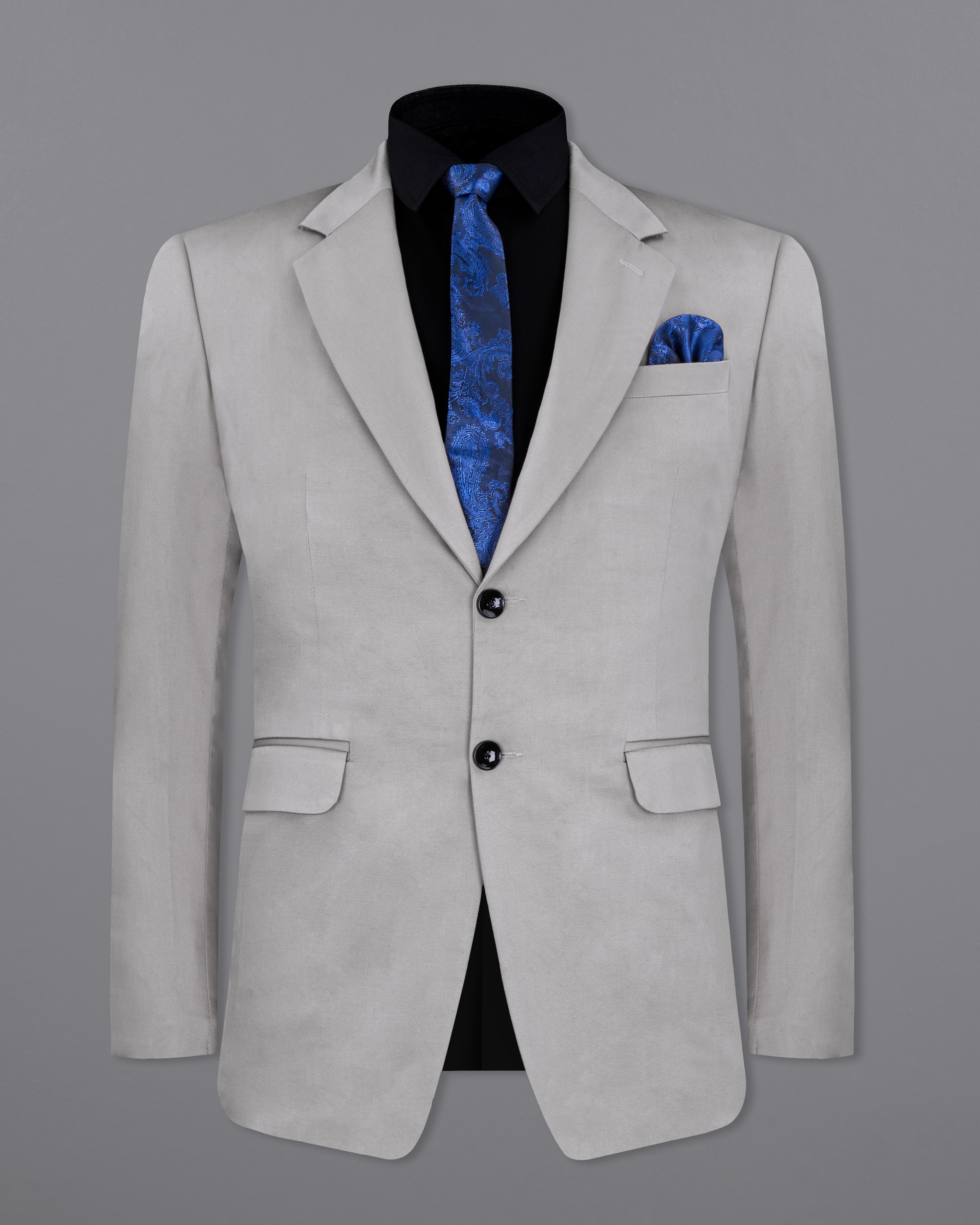 Martini Gray Stretchable Premium Cotton Traveler Suit ST2667-SB-36, ST2667-SB-38, ST2667-SB-40, ST2667-SB-42, ST2667-SB-44, ST2667-SB-46, ST2667-SB-48, ST2667-SB-50, ST2667-SB-52, ST2667-SB-54, ST2667-SB-56, ST2667-SB-58, ST2667-SB-60