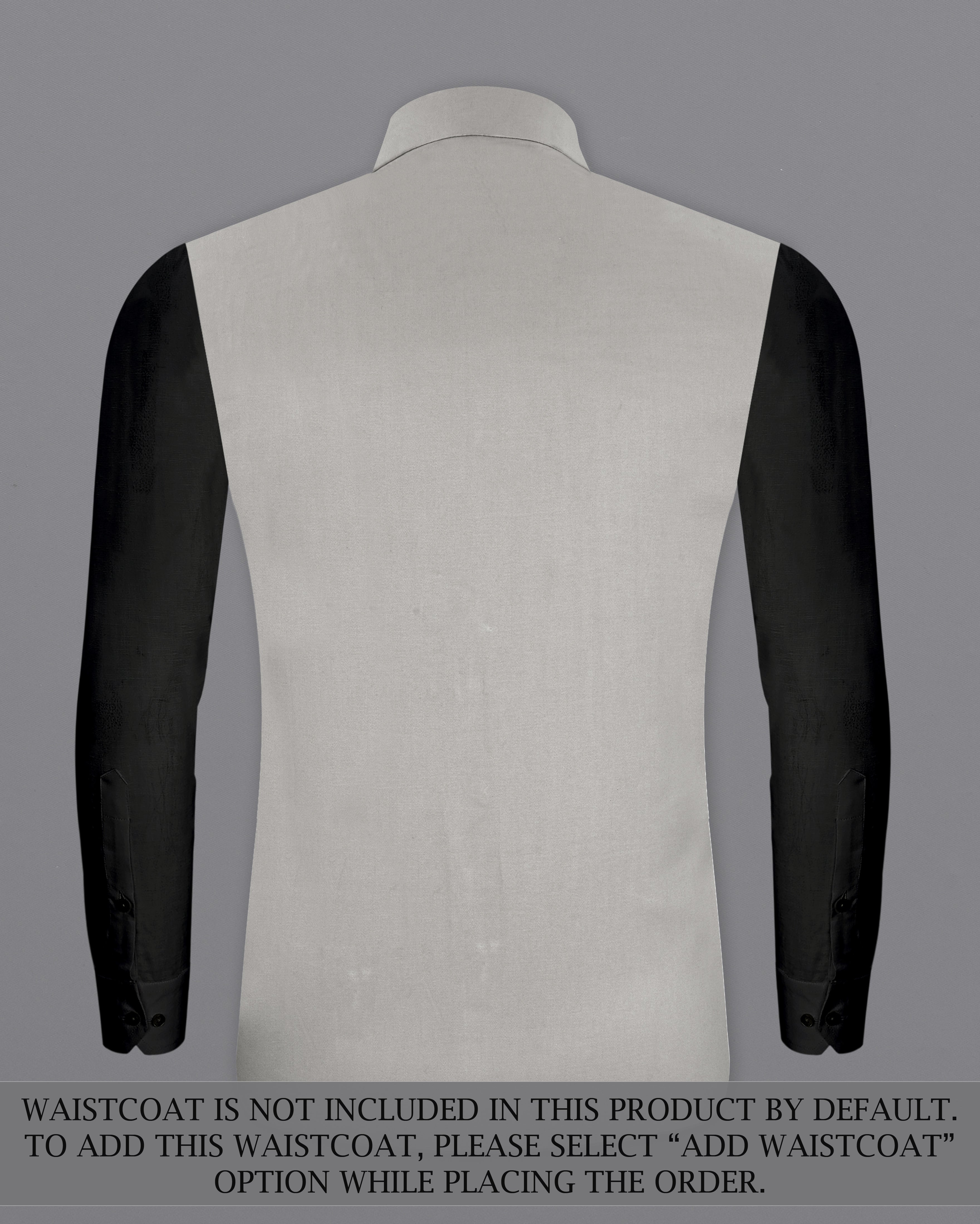 Martini Gray Bandhgala Premium Cotton Stretchable Traveler Suit