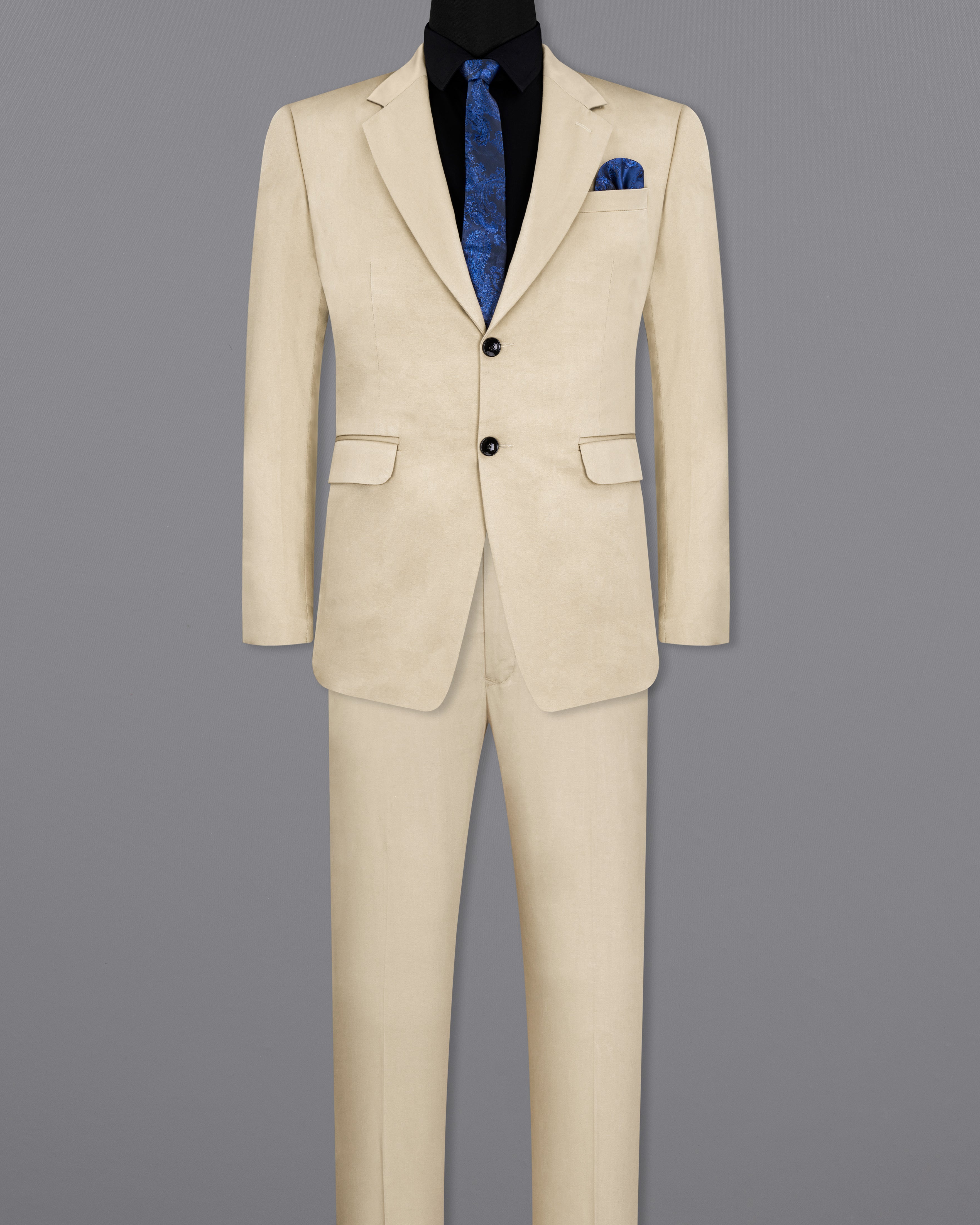 Moon Mist Beige Stretchable Premium Cotton Traveler Suit ST2672-SB-36, ST2672-SB-38, ST2672-SB-40, ST2672-SB-42, ST2672-SB-44, ST2672-SB-46, ST2672-SB-48, ST2672-SB-50, ST2672-SB-52, ST2672-SB-54, ST2672-SB-56, ST2672-SB-58, ST2672-SB-60