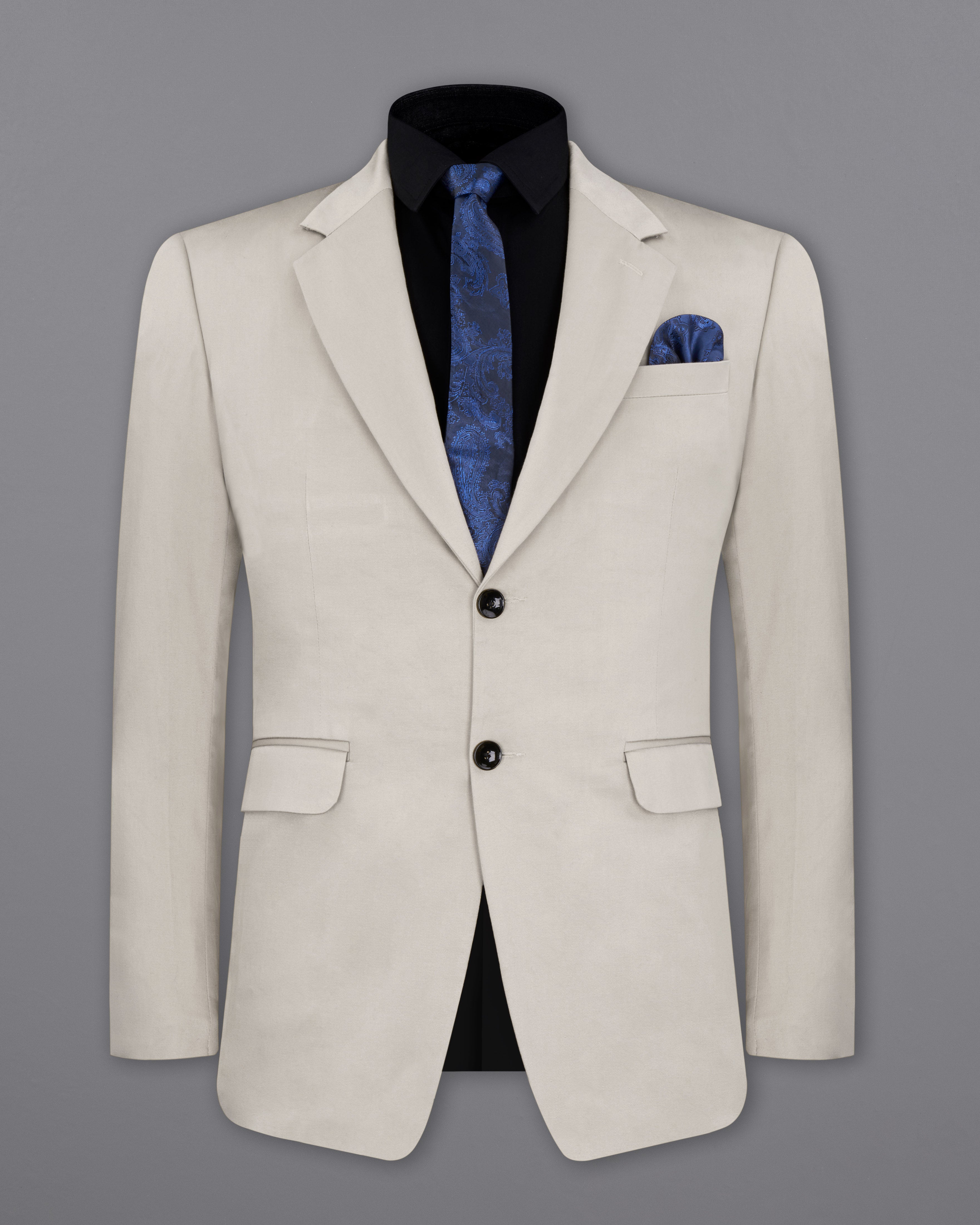 Sisal Light Gray Stretchable Premium Cotton Traveler Suit ST2677-SB-36, ST2677-SB-38, ST2677-SB-40, ST2677-SB-42, ST2677-SB-44, ST2677-SB-46, ST2677-SB-48, ST2677-SB-50, ST2677-SB-52, ST2677-SB-54, ST2677-SB-56, ST2677-SB-58, ST2677-SB-60