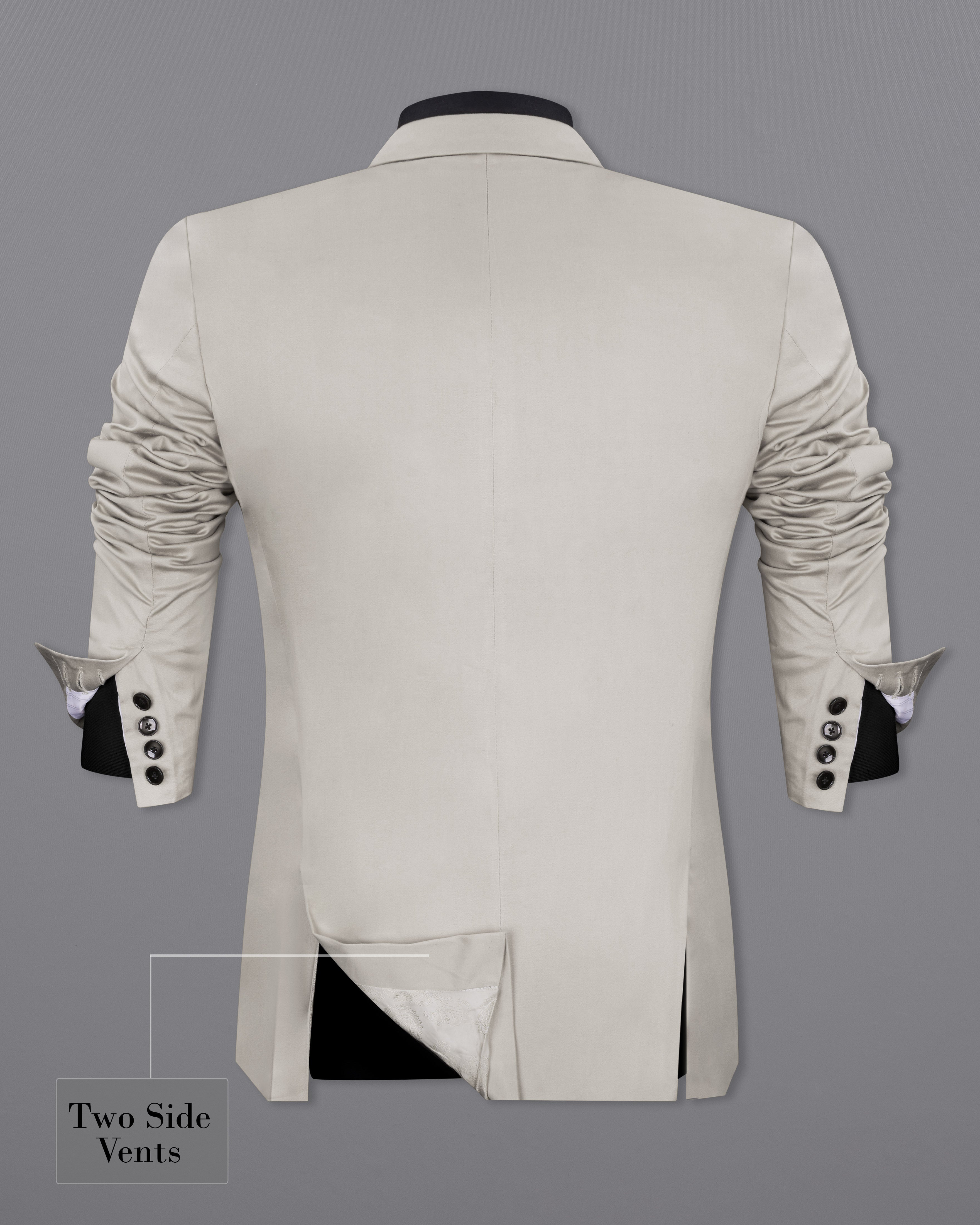 Sisal Light Gray Stretchable Double Breasted Premium Cotton Traveler Suit ST2678-DB-36, ST2678-DB-38, ST2678-DB-40, ST2678-DB-42, ST2678-DB-44, ST2678-DB-46, ST2678-DB-48, ST2678-DB-50, ST2678-DB-52, ST2678-DB-54, ST2678-DB-56, ST2678-DB-58, ST2678-DB-60