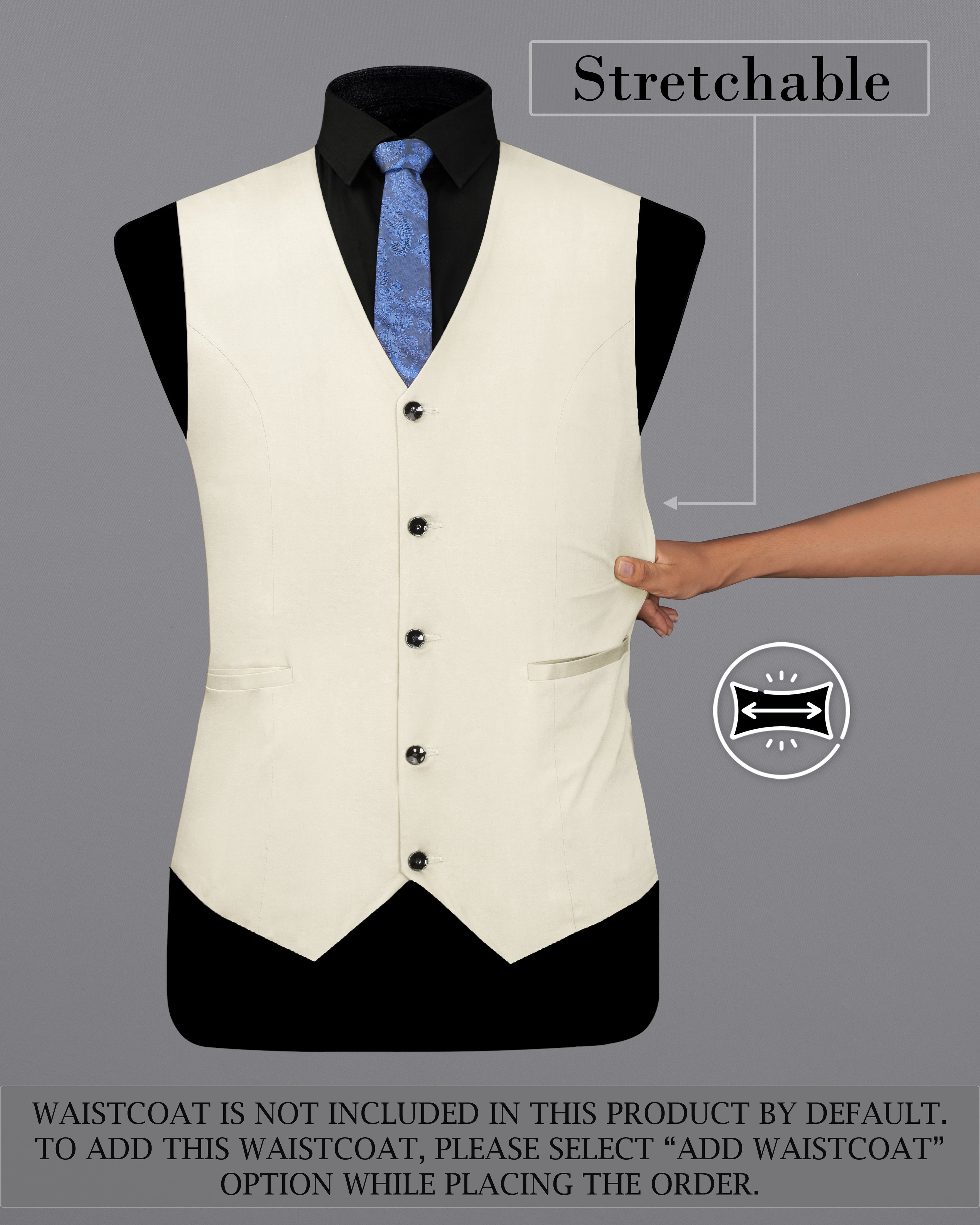 Merino Cream Stretchable Premium Cotton traveler Suit ST2687-SB-36, ST2687-SB-38, ST2687-SB-40, ST2687-SB-42, ST2687-SB-44, ST2687-SB-46, ST2687-SB-48, ST2687-SB-50, ST2687-SB-52, ST2687-SB-54, ST2687-SB-56, ST2687-SB-58, ST2687-SB-60