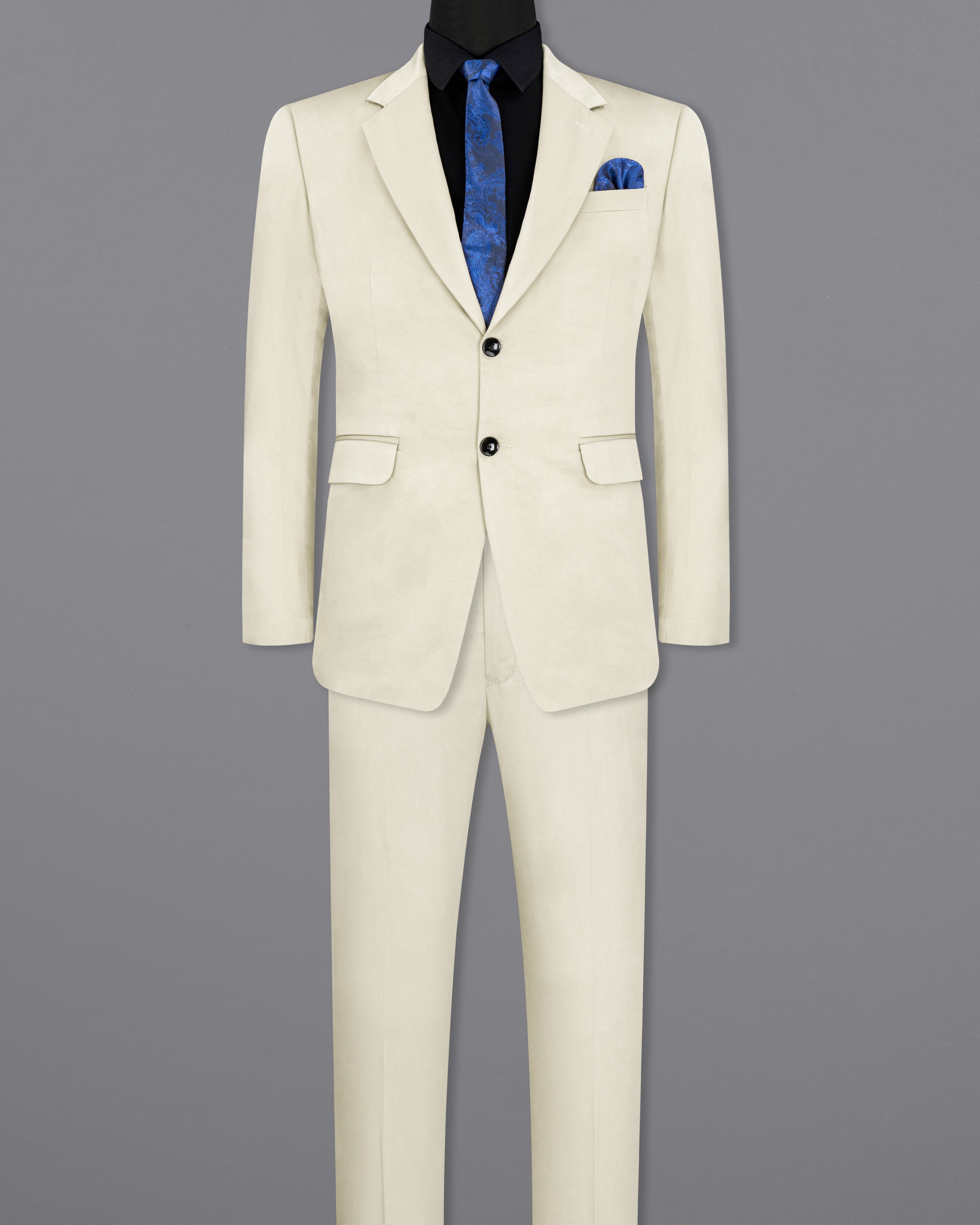 Merino Cream Stretchable Premium Cotton traveler Suit ST2687-SB-36, ST2687-SB-38, ST2687-SB-40, ST2687-SB-42, ST2687-SB-44, ST2687-SB-46, ST2687-SB-48, ST2687-SB-50, ST2687-SB-52, ST2687-SB-54, ST2687-SB-56, ST2687-SB-58, ST2687-SB-60