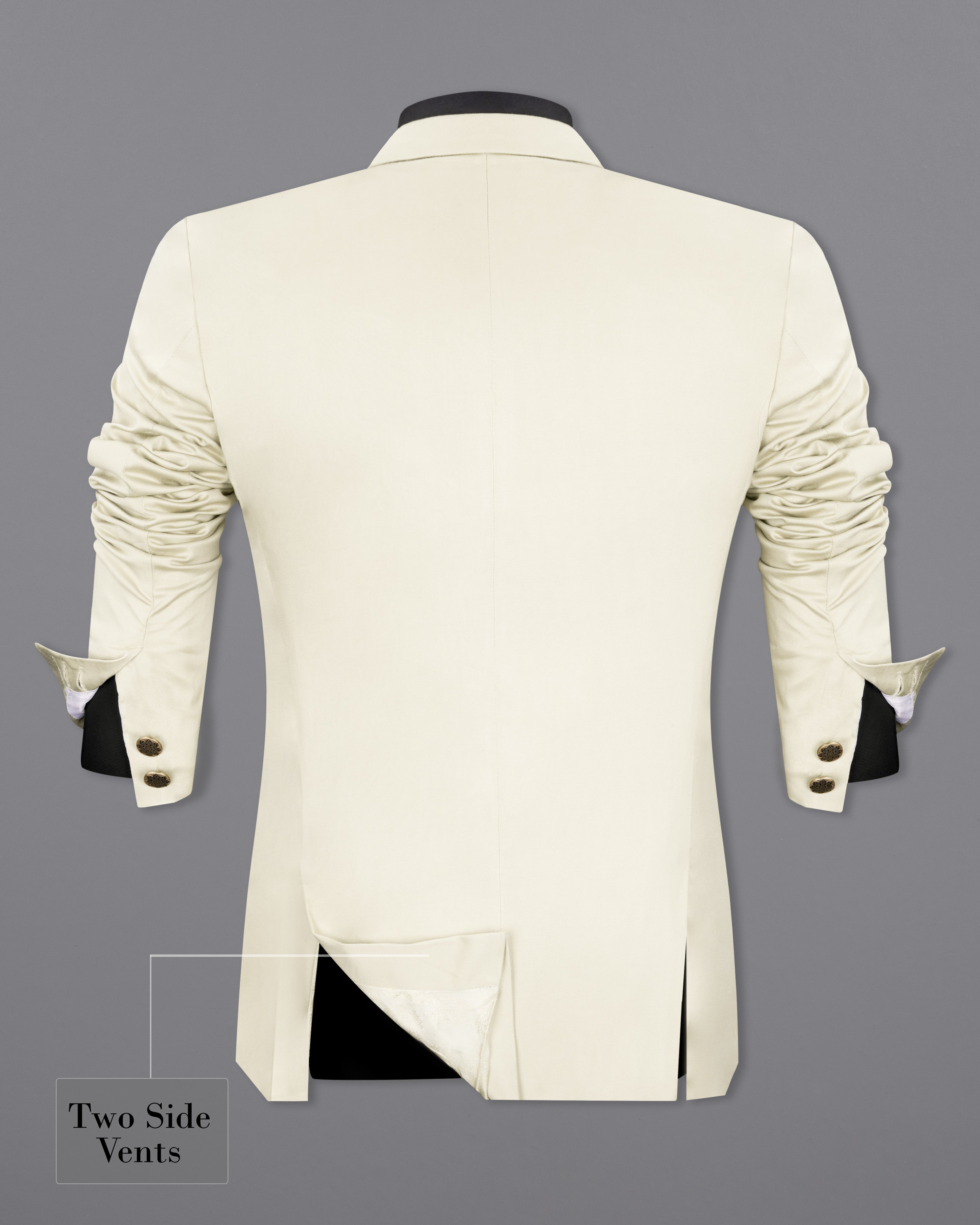 Merino Cream Stretchable Bandhgala Premium Cotton traveler Suit ST2689-BG-36, ST2689-BG-38, ST2689-BG-40, ST2689-BG-42, ST2689-BG-44, ST2689-BG-46, ST2689-BG-48, ST2689-BG-50, ST2689-BG-52, ST2689-BG-54, ST2689-BG-56, ST2689-BG-58, ST2689-BG-60