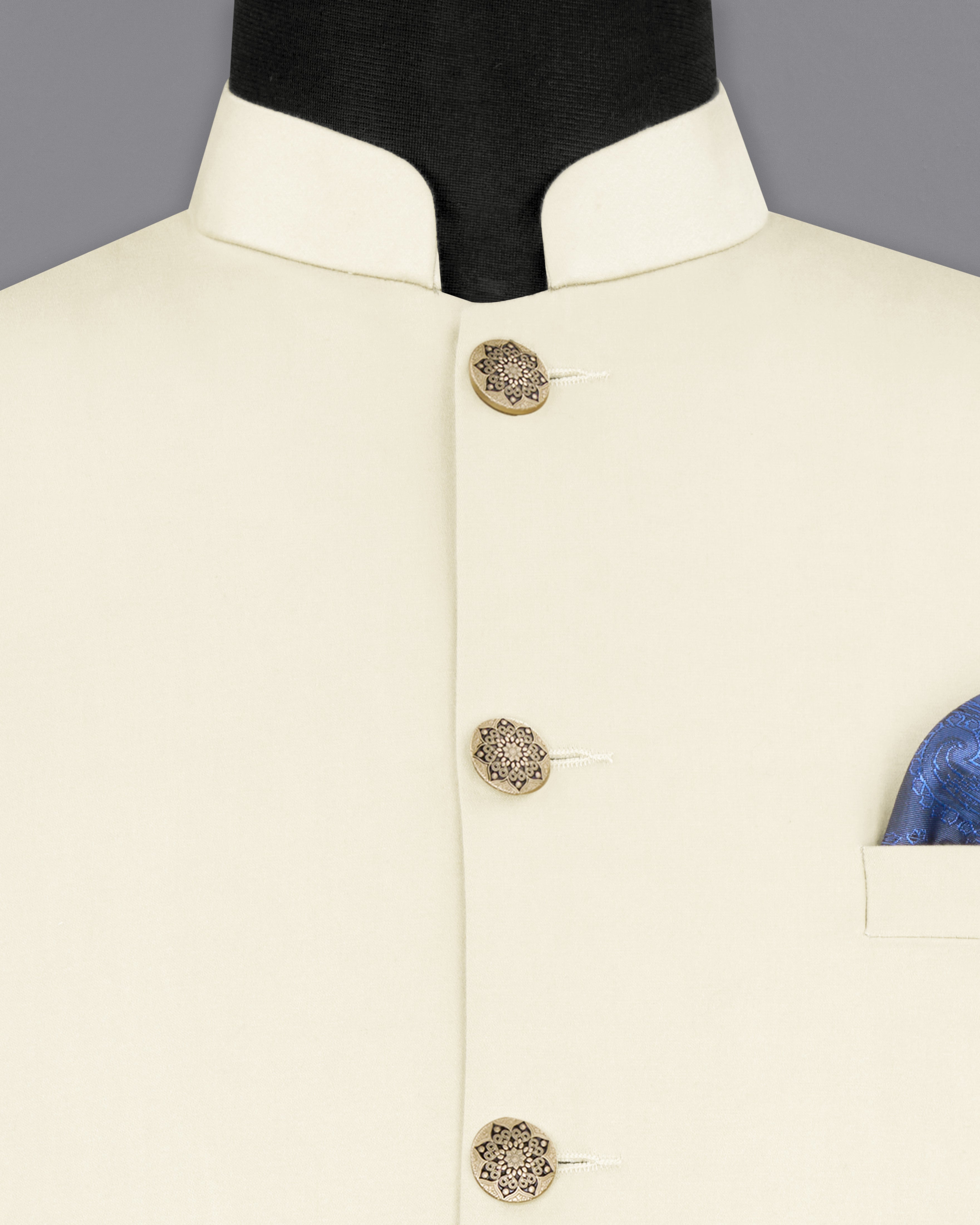 Merino Cream Stretchable Bandhgala Premium Cotton traveler Suit ST2689-BG-36, ST2689-BG-38, ST2689-BG-40, ST2689-BG-42, ST2689-BG-44, ST2689-BG-46, ST2689-BG-48, ST2689-BG-50, ST2689-BG-52, ST2689-BG-54, ST2689-BG-56, ST2689-BG-58, ST2689-BG-60