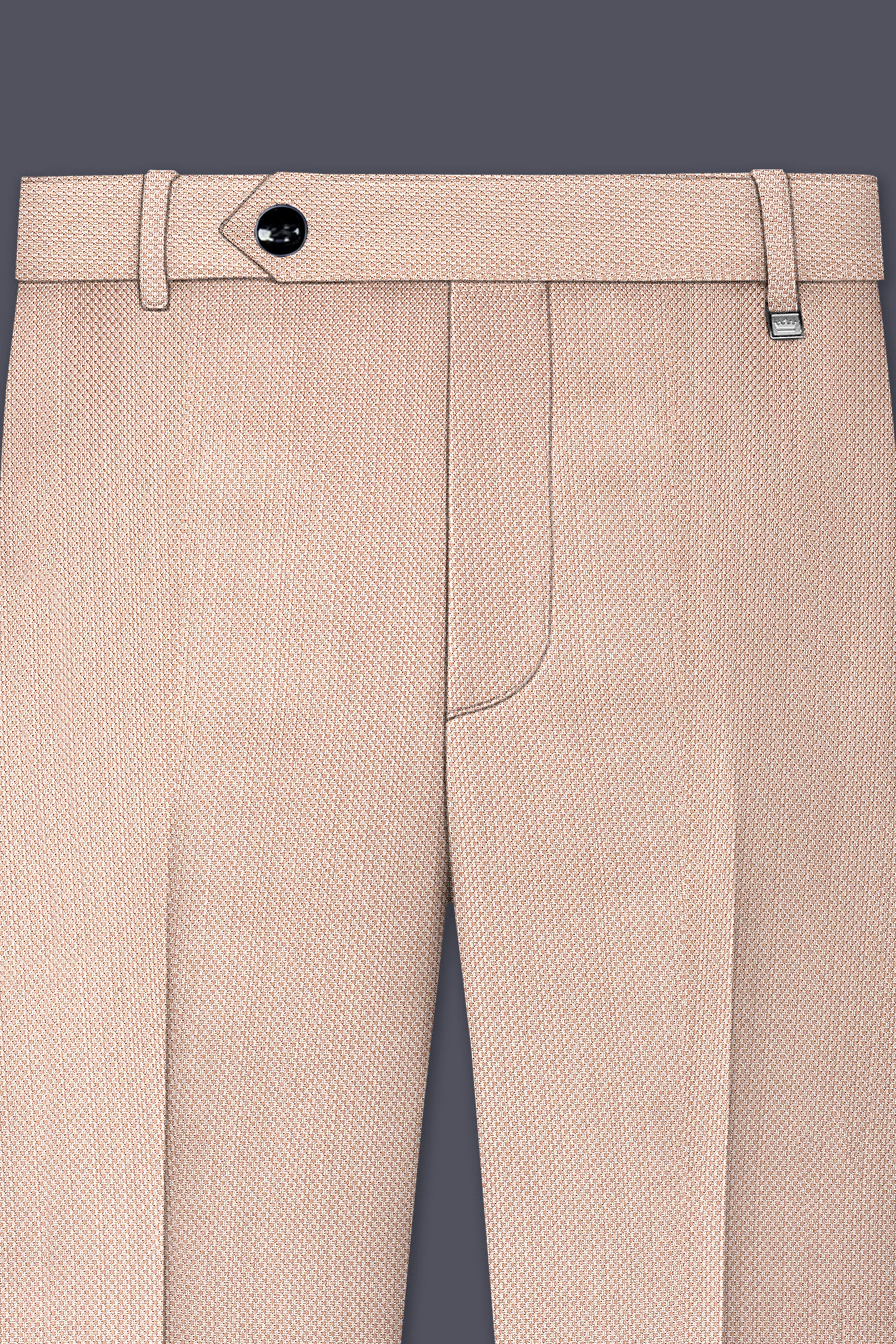 Thistle Brown Dobby Textured Tuxedo Suit
