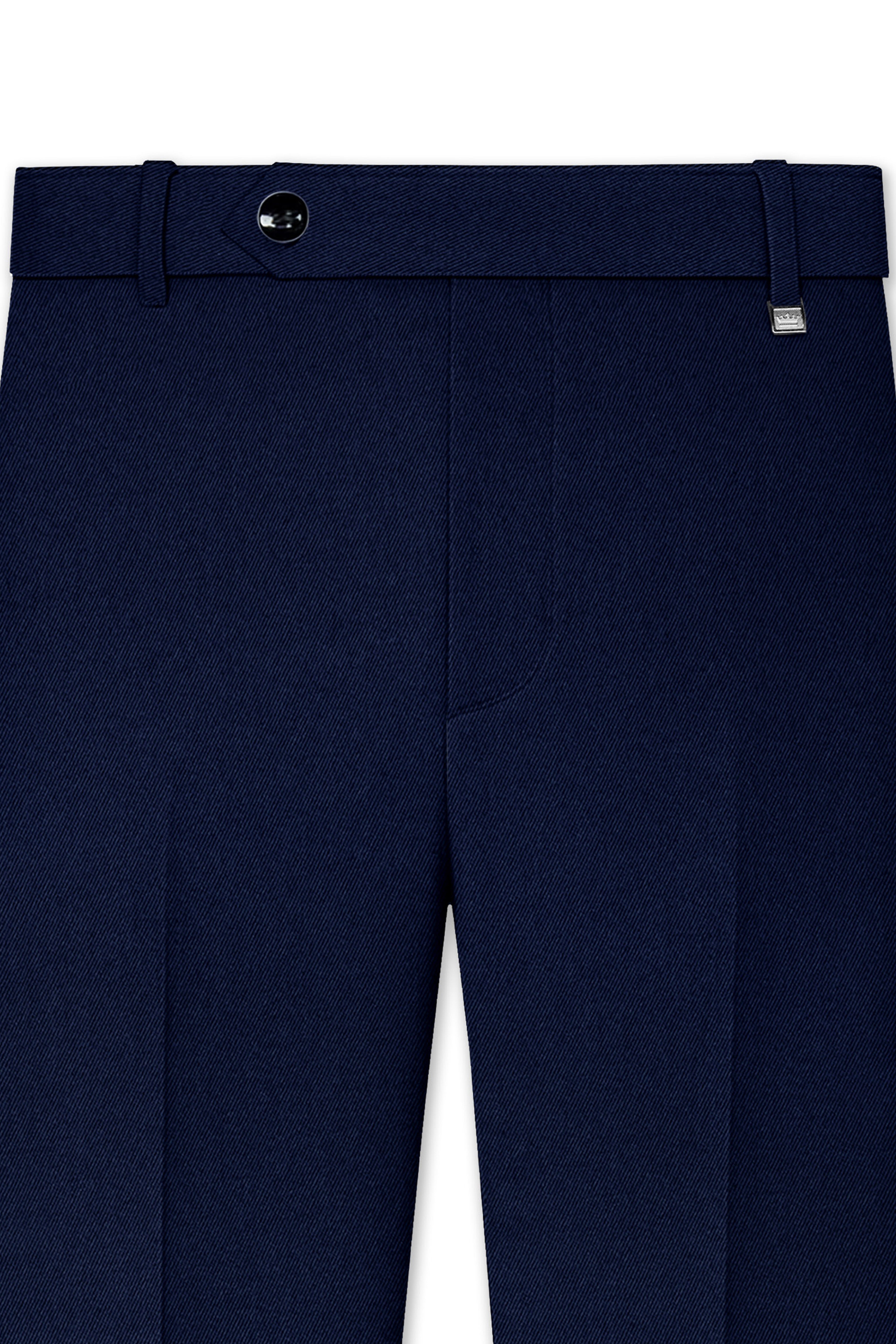 Mirage Blue Wool Rich Double Breasted Suit