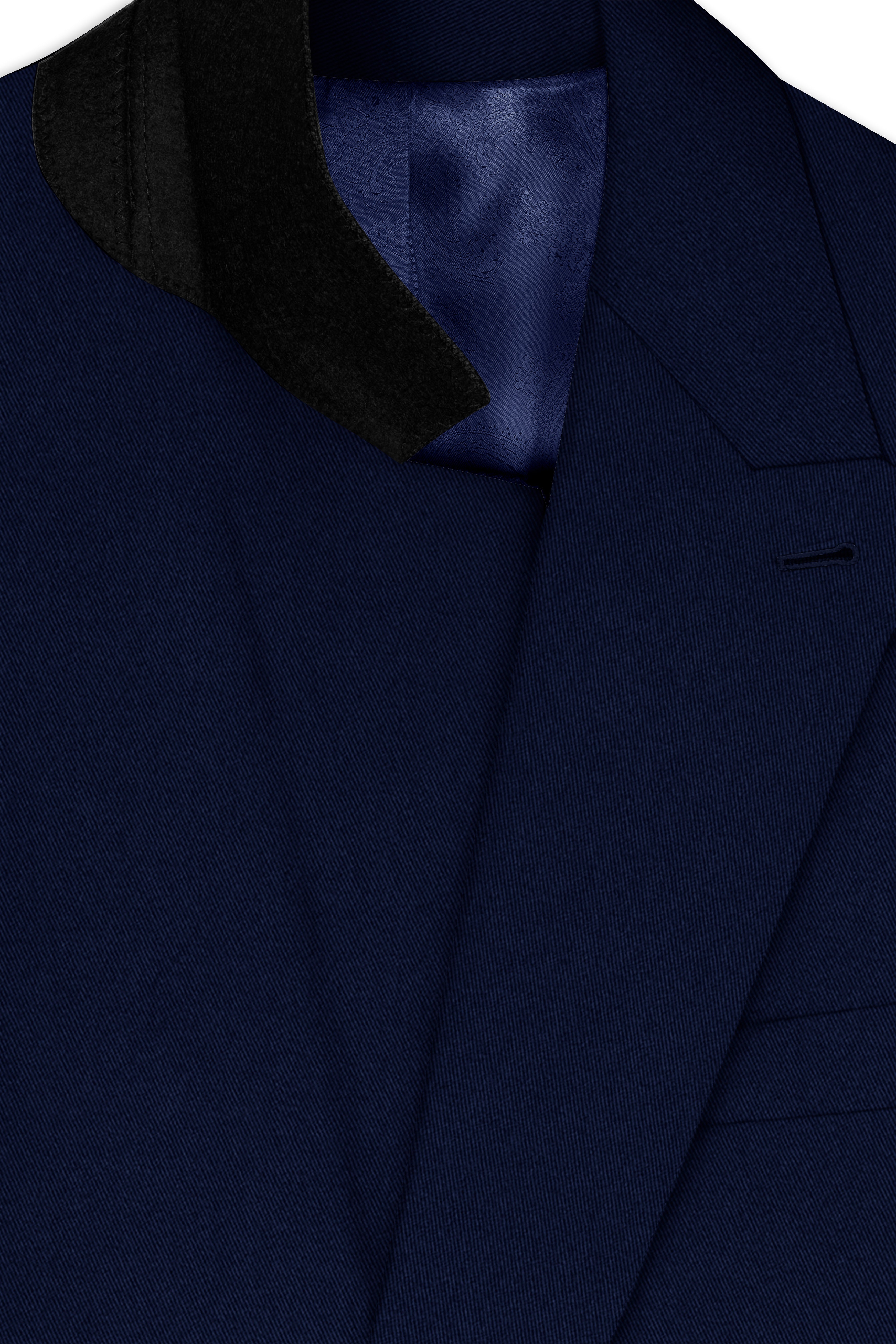Mirage Blue Wool Rich Double Breasted Suit