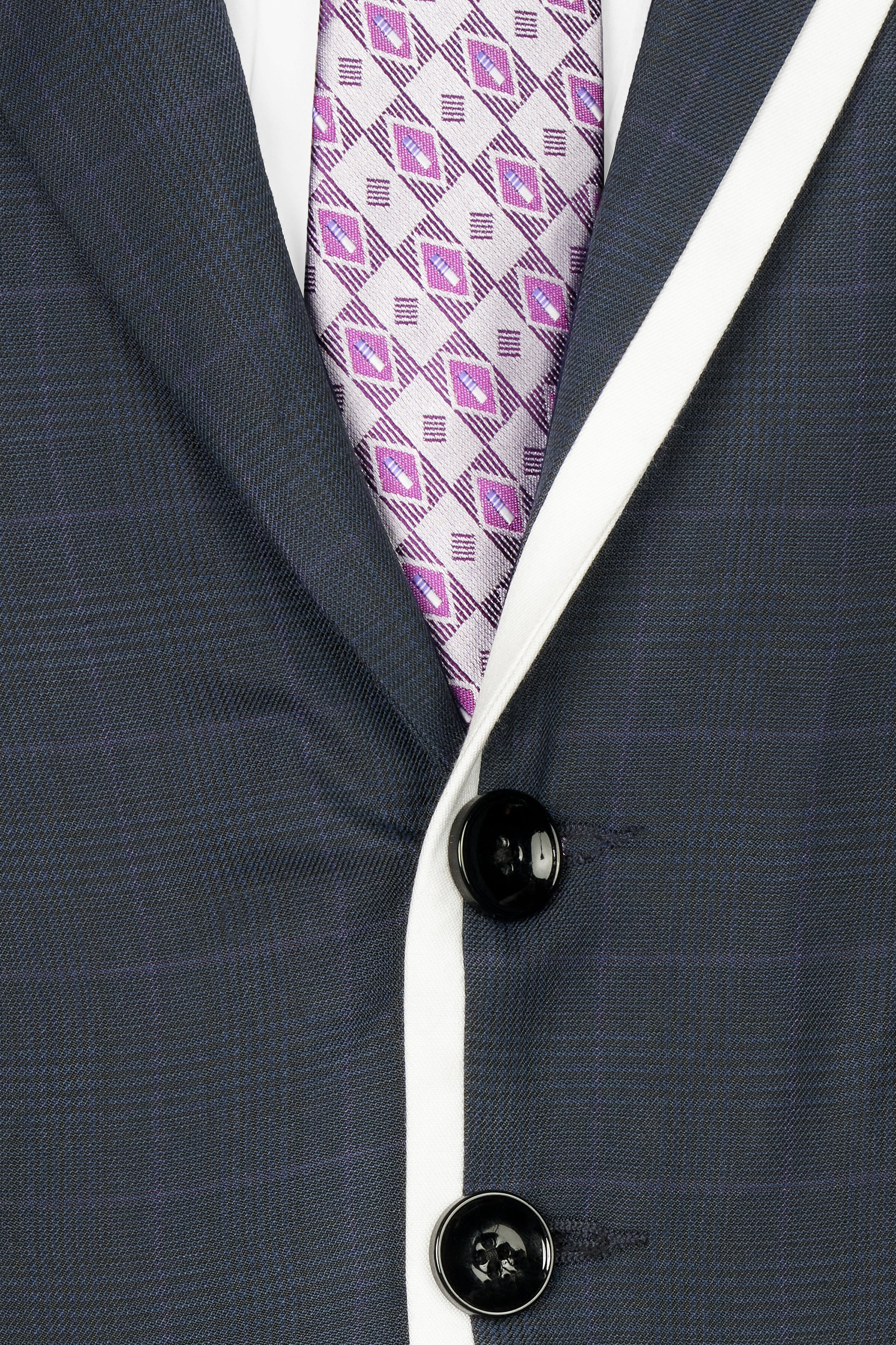 Baltic Blue with White Piping Work and Checkered Wool Rich Designer Suit ST2737-SB-D84-36, ST2737-SB-D84-38, ST2737-SB-D84-40, ST2737-SB-D84-42, ST2737-SB-D84-44, ST2737-SB-D84-46, ST2737-SB-D84-48, ST2737-SB-D84-50, ST2737-SB-D84-52, ST2737-SB-D84-54, ST2737-SB-D84-56, ST2737-SB-D84-58, ST2737-SB-D84-60