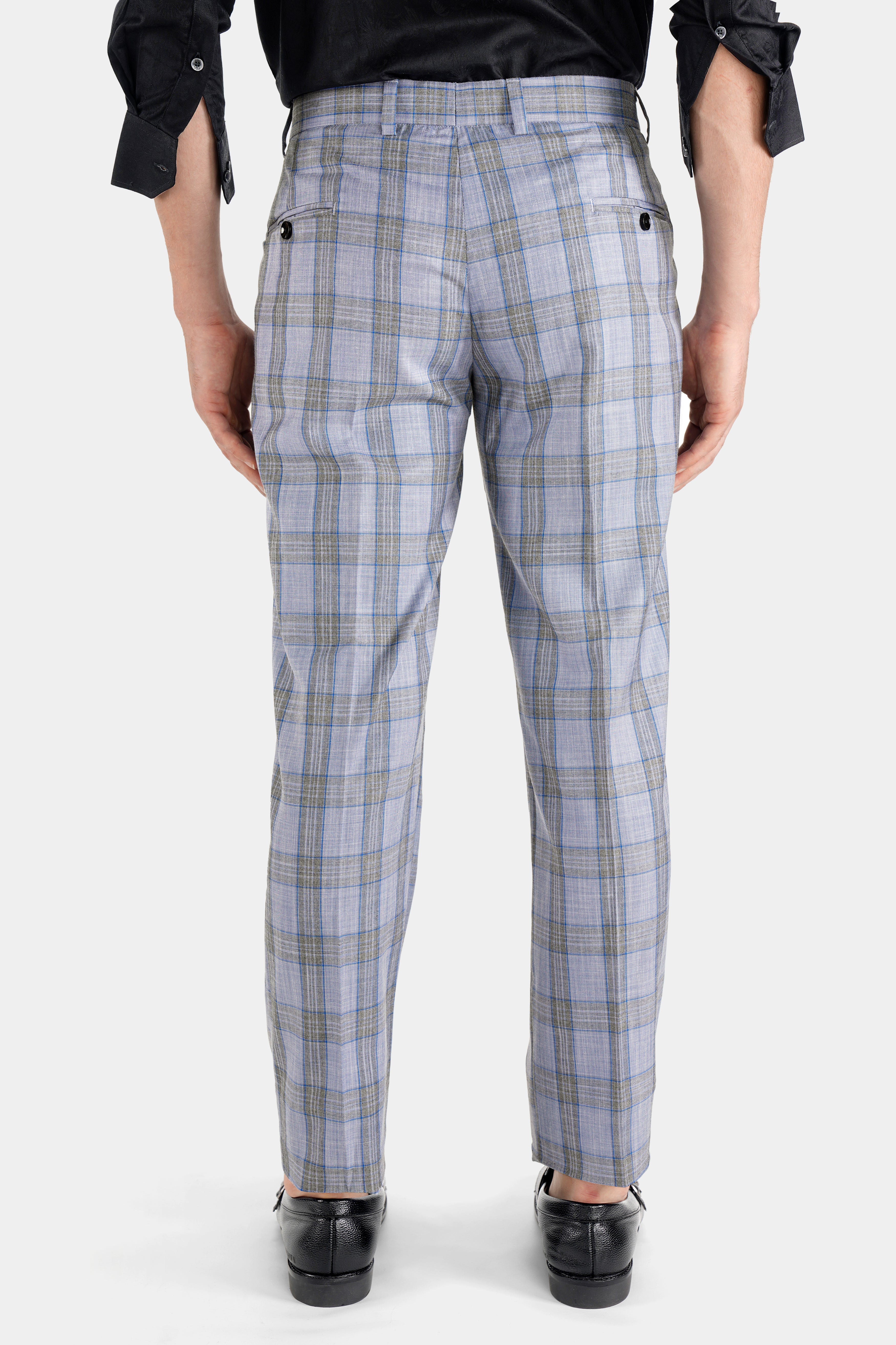 Slate Gray with Tapa Brown Plaid Wool Rich Designer Suit ST2743-SB-D154-36, ST2743-SB-D154-38, ST2743-SB-D154-40, ST2743-SB-D154-42, ST2743-SB-D154-44, ST2743-SB-D154-46, ST2743-SB-D154-48, ST2743-SB-D154-50, ST2743-SB-D154-52, ST2743-SB-D154-54, ST2743-SB-D154-56, ST2743-SB-D154-58, ST2743-SB-D154-60