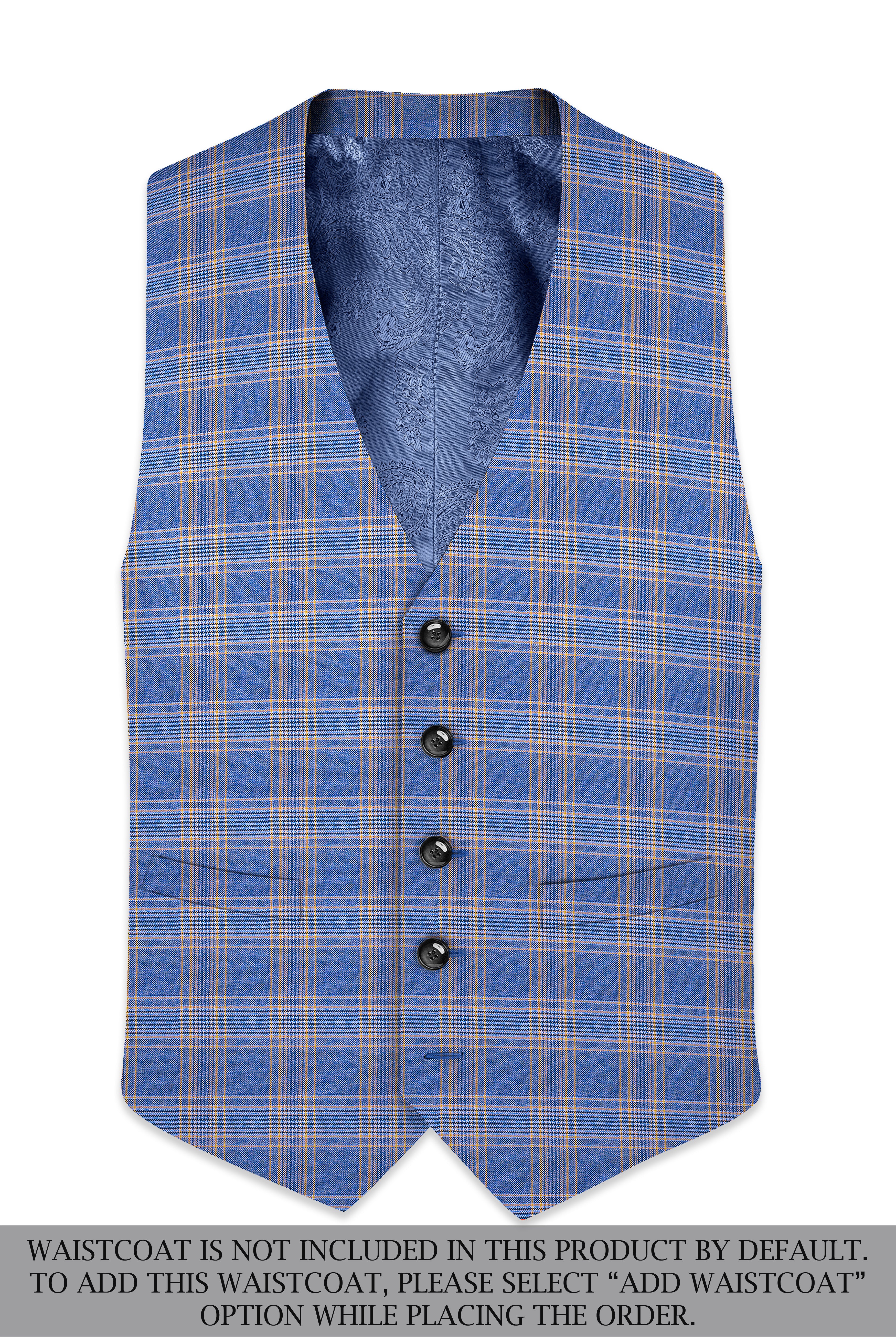 Waikawa Blue Plaid Single Breasted Wool Rich Suit
