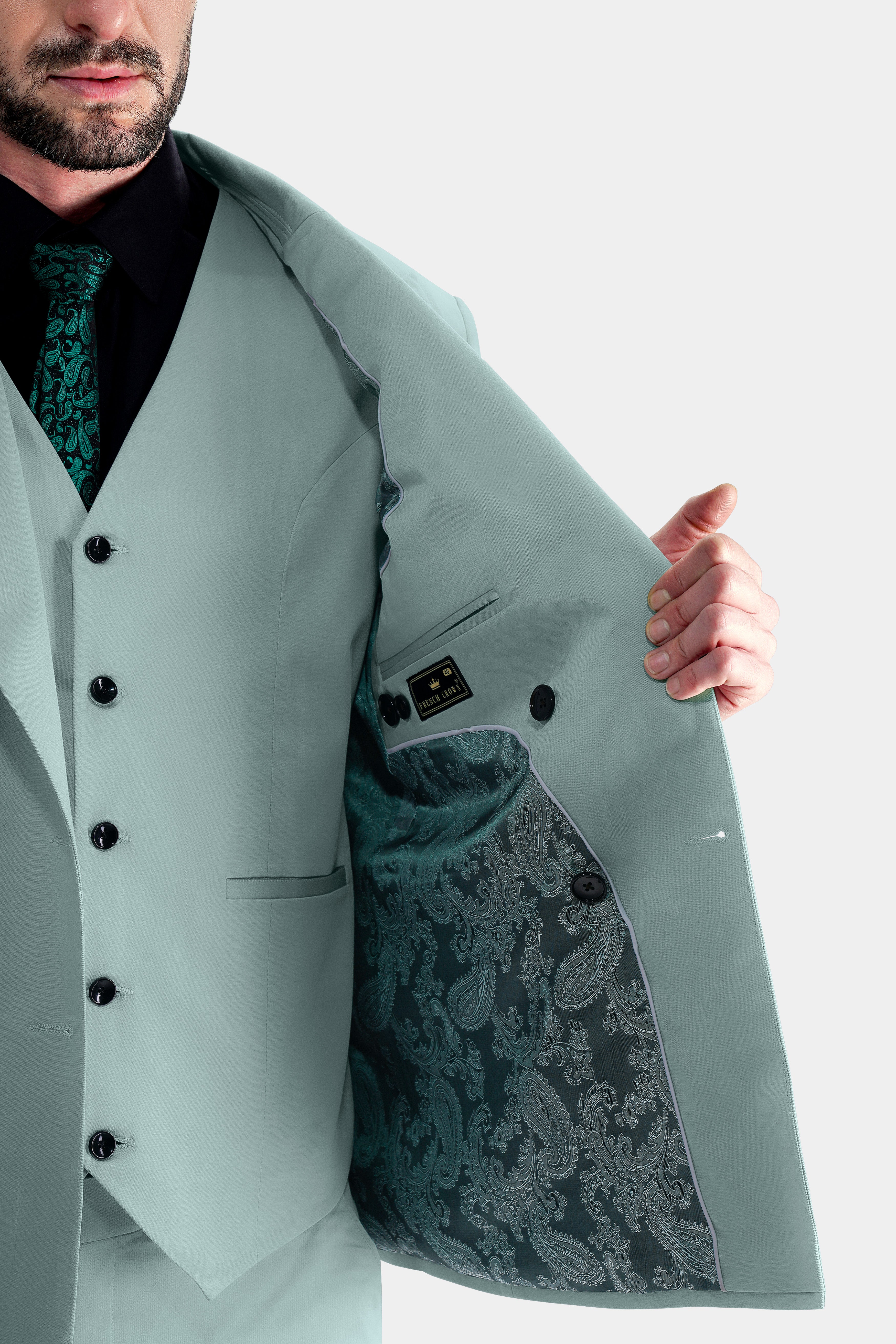 Edward Blue Double Breasted Premium Cotton Stretchable traveler Suit ST2788-DB-36, ST2788-DB-38, ST2788-DB-40, ST2788-DB-42, ST2788-DB-44, ST2788-DB-46, ST2788-DB-48, ST2788-DB-50, ST2788-DB-52, ST2788-DB-54, ST2788-DB-56, ST2788-DB-58, ST2788-DB-60