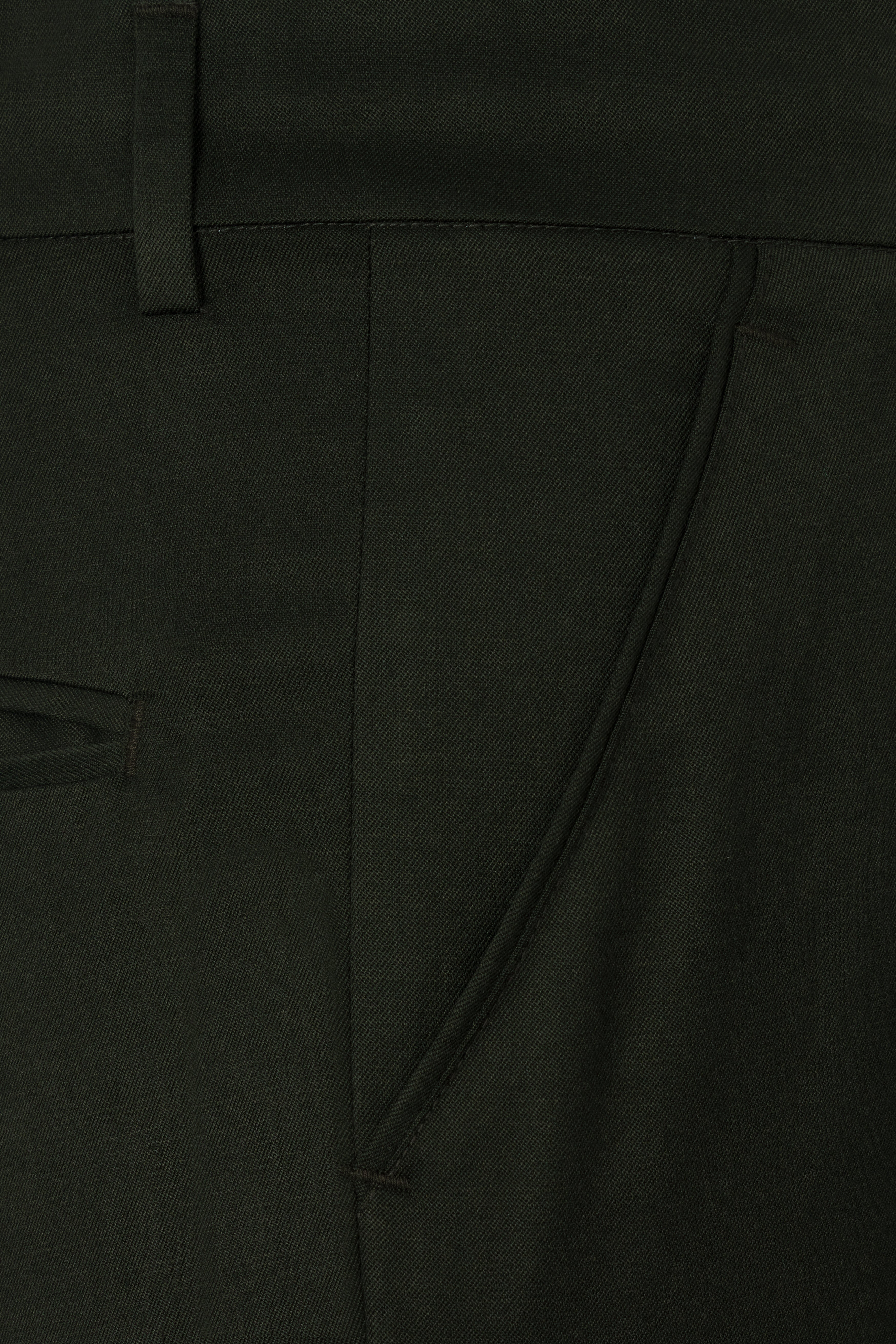 Rangoon Green Wool Rich Bandhgala Designer Suit