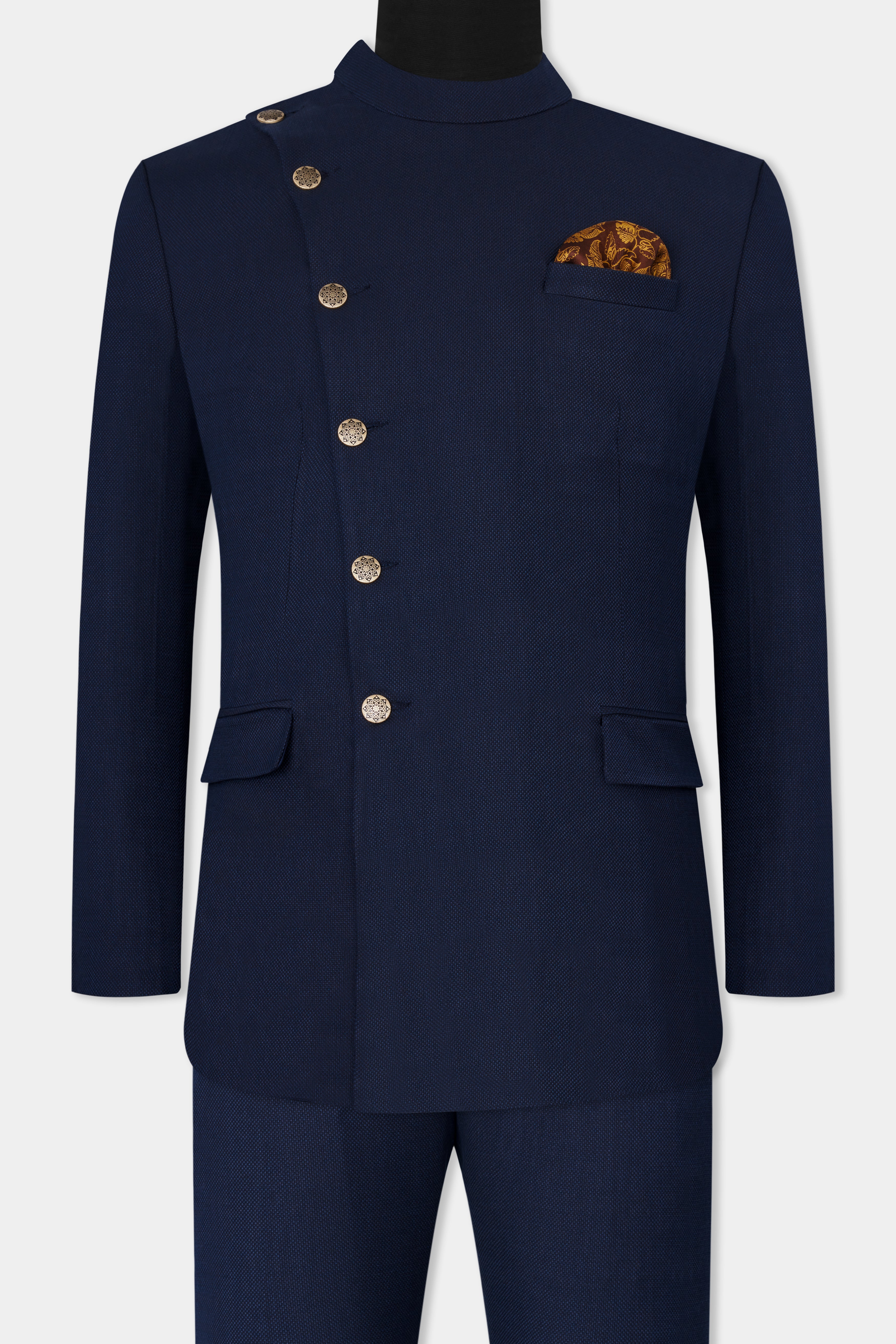 Berkeley Blue Wool Rich Cross Buttoned Bandhgala Suit ST2820-CBG2-36, ST2820-CBG2-38, ST2820-CBG2-40, ST2820-CBG2-42, ST2820-CBG2-44, ST2820-CBG2-46, ST2820-CBG2-48, ST2820-CBG2-50, ST2820-CBG2-52, ST2820-CBG2-54, ST2820-CBG2-56, ST2820-CBG2-58, ST2820-CBG2-60