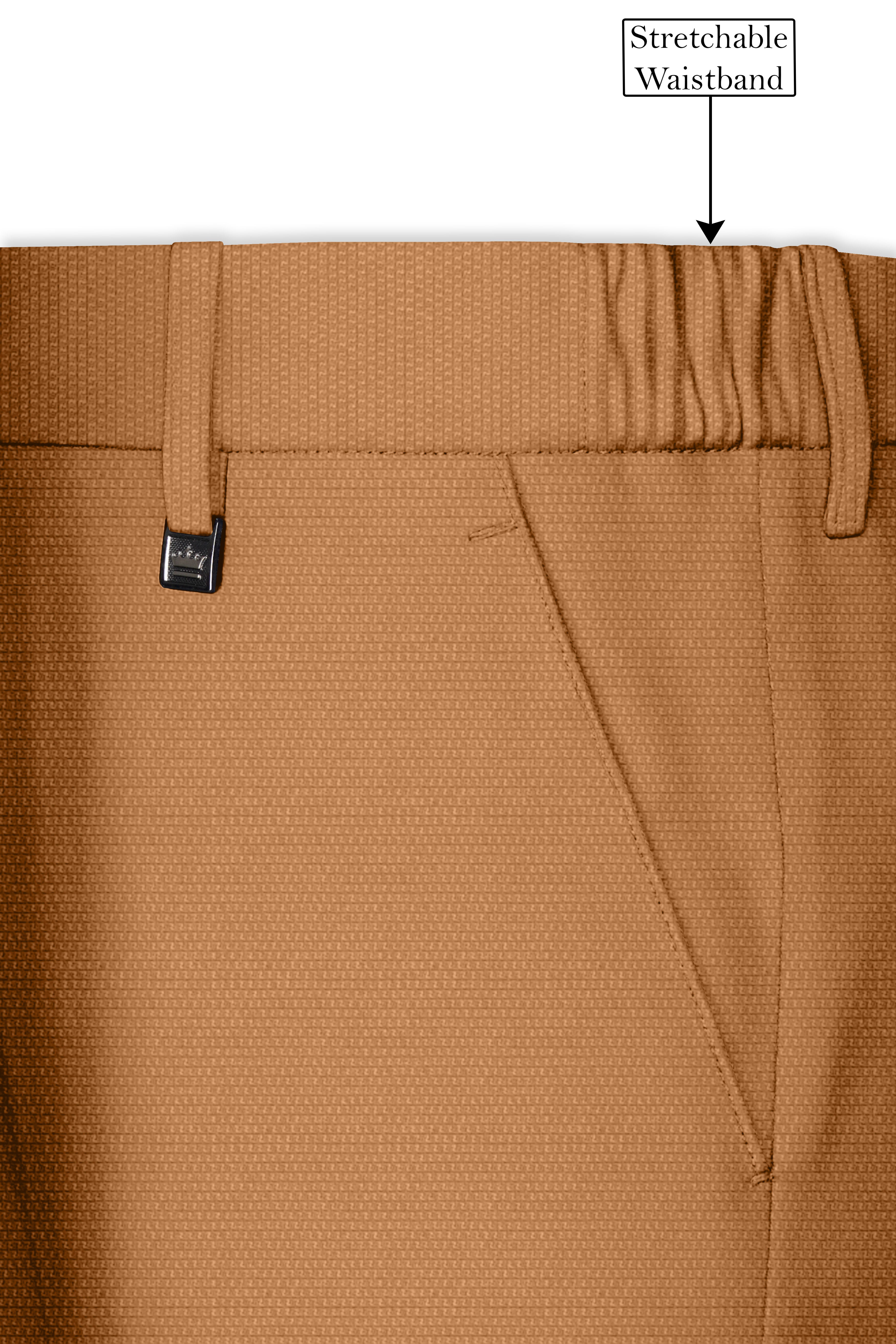 Twine Brown Dobby Textured Single Breasted Suit