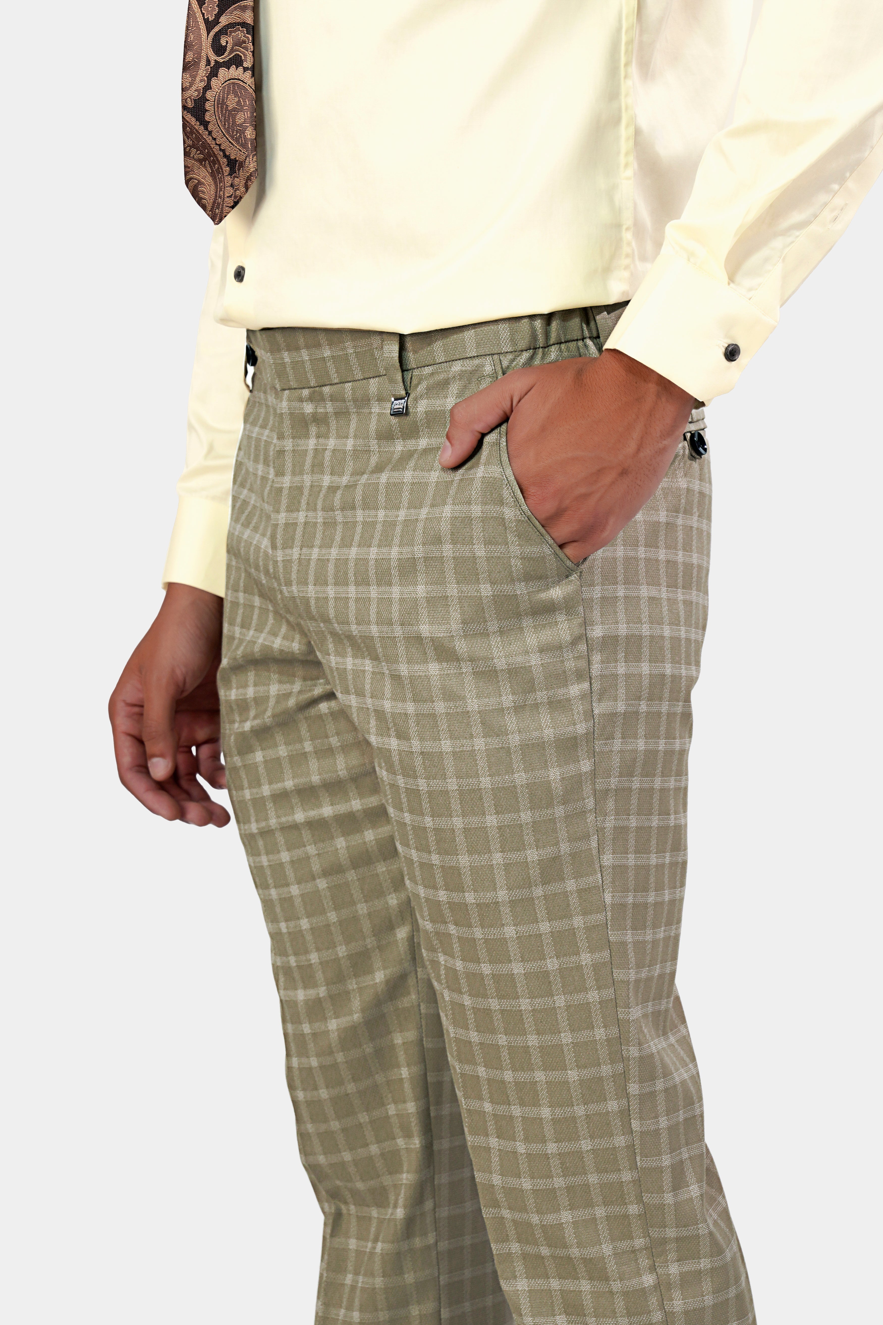 Sandrift Brown Checkered Wool Rich Single Breasted Suit ST2931-SB-36, ST2931-SB-38, ST2931-SB-40, ST2931-SB-42, ST2931-SB-44, ST2931-SB-46, ST2931-SB-48, ST2931-SB-50, ST2931-SB-52, ST2931-SB-54, ST2931-SB-56, ST2931-SB-58, ST2931-SB-60