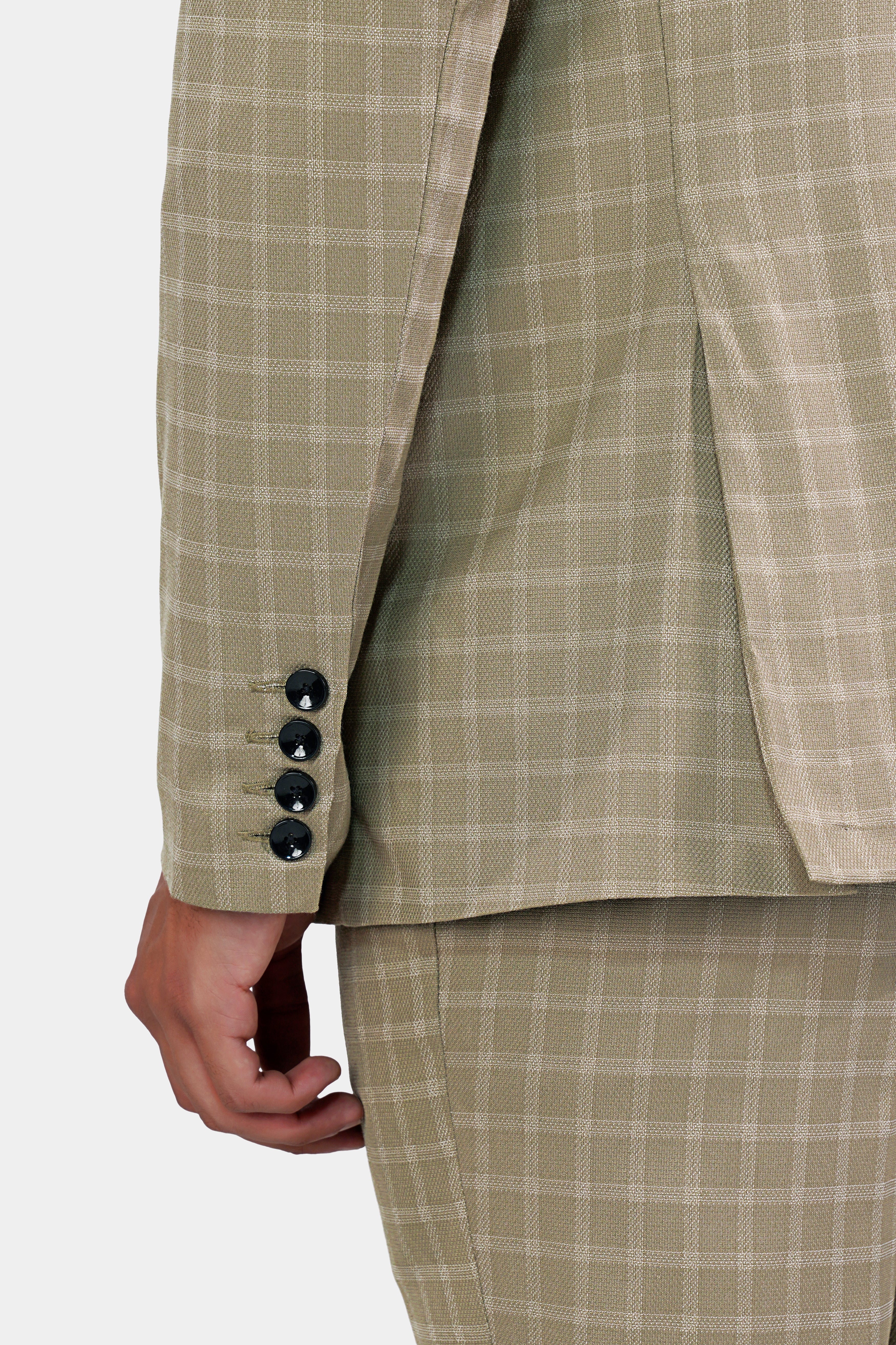 Sandrift Brown Checkered Wool Rich Single Breasted Suit ST2931-SB-36, ST2931-SB-38, ST2931-SB-40, ST2931-SB-42, ST2931-SB-44, ST2931-SB-46, ST2931-SB-48, ST2931-SB-50, ST2931-SB-52, ST2931-SB-54, ST2931-SB-56, ST2931-SB-58, ST2931-SB-60