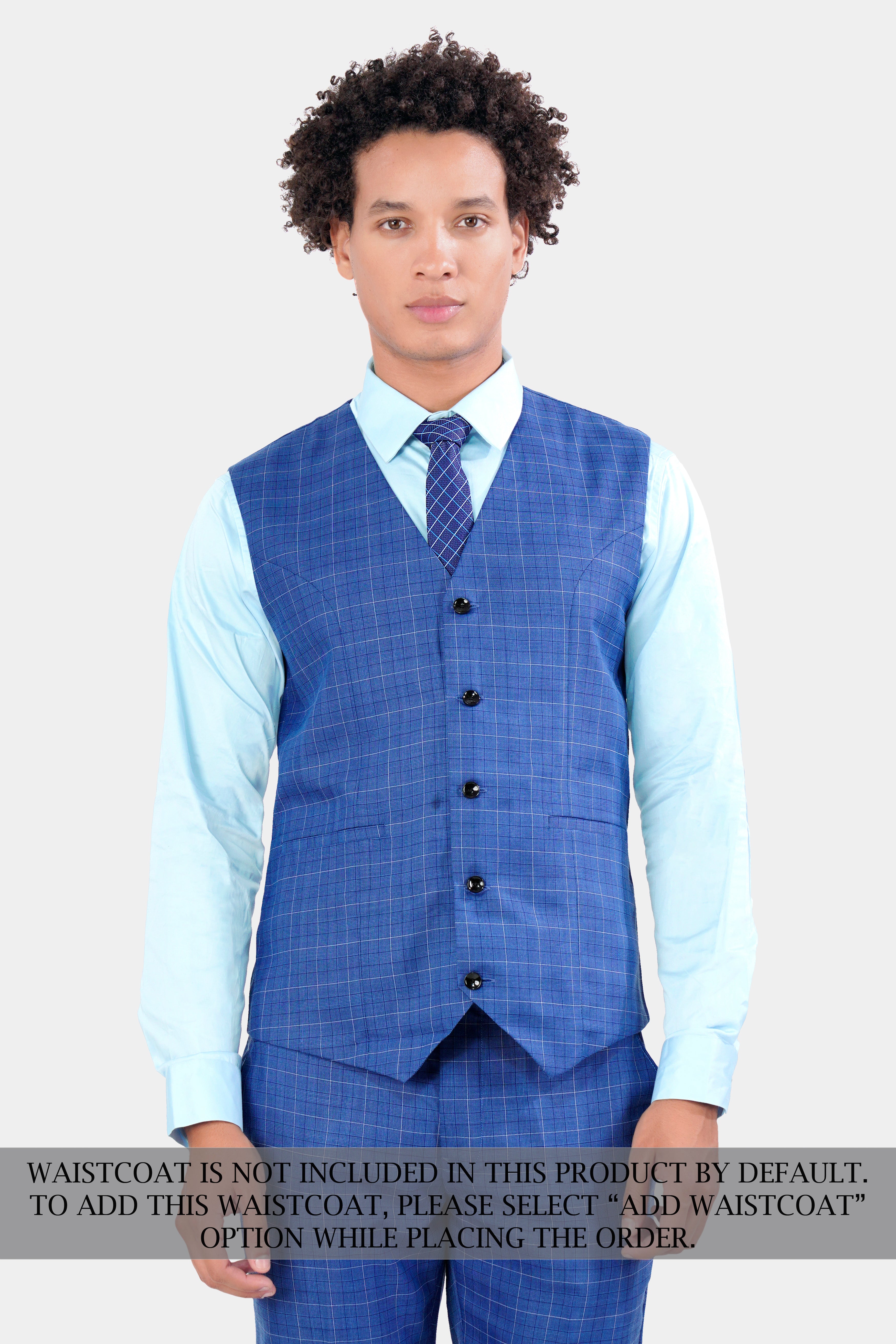 Cobalt Blue Checkered Wool Rich Double Breasted Suit ST2947-DB-36, ST2947-DB-38, ST2947-DB-40, ST2947-DB-42, ST2947-DB-44, ST2947-DB-46, ST2947-DB-48, ST2947-DB-50, ST2947-DB-52, ST2947-DB-54, ST2947-DB-56, ST2947-DB-58, ST2947-DB-60
